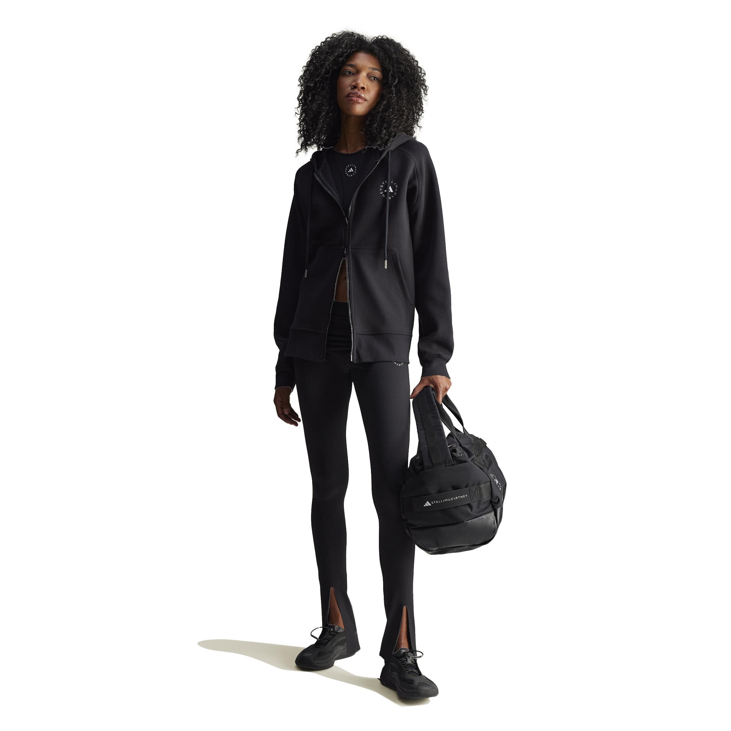 adidas by Stella McCartney Full-Zip Hoodie, Black, , large image number 8