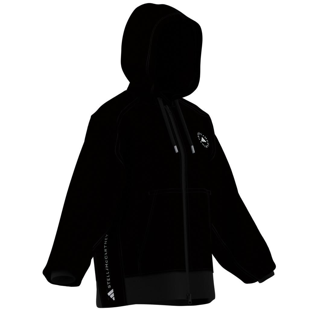 adidas by Stella McCartney Full-Zip Hoodie, Black, A701_ONE, large image number 9