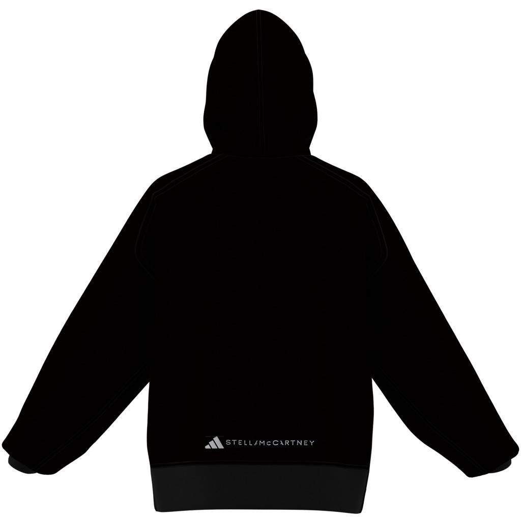 adidas by Stella McCartney Full-Zip Hoodie, Black, A701_ONE, large image number 10