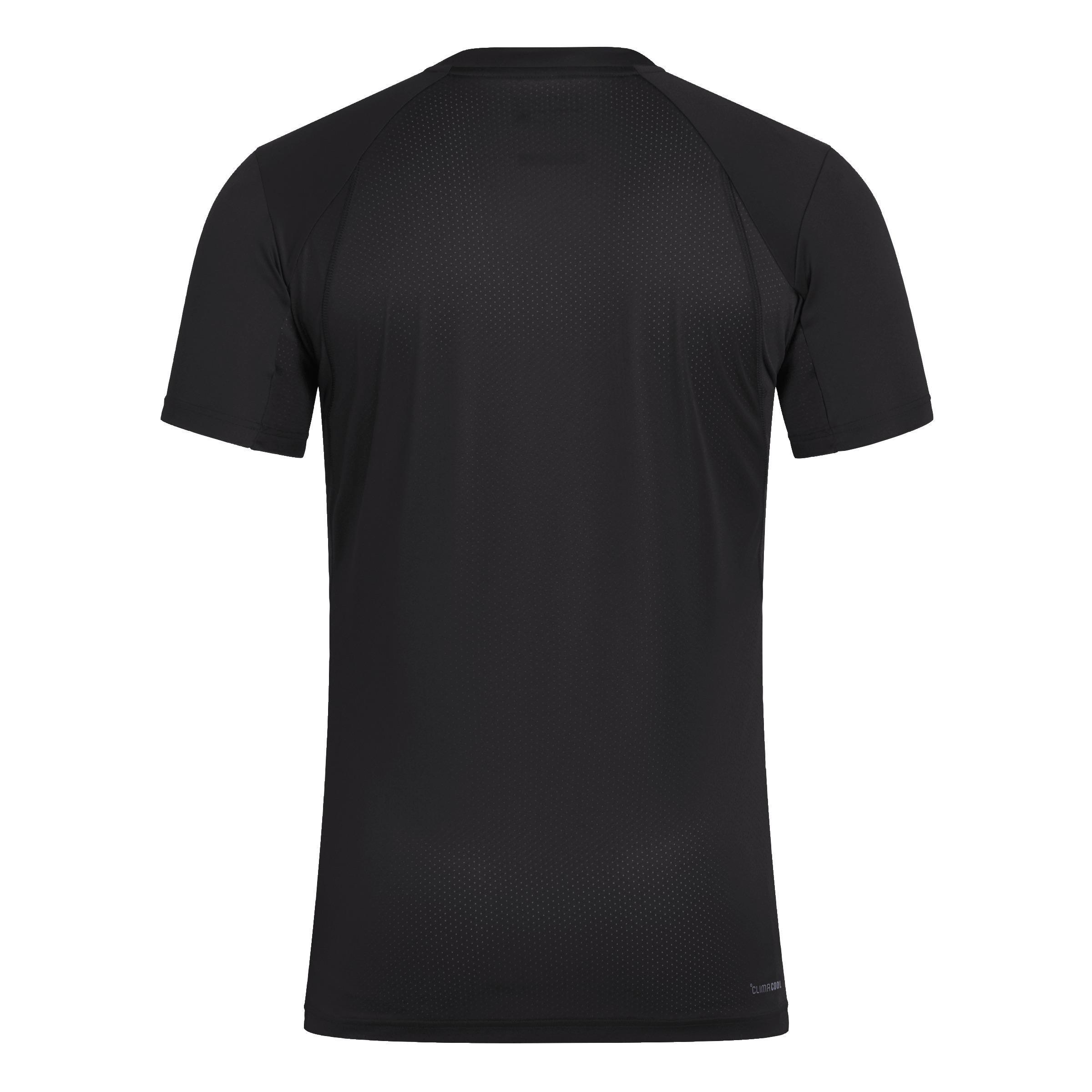 Club Tennis Climacool T-Shirt, Black, A701_ONE, large image number 2