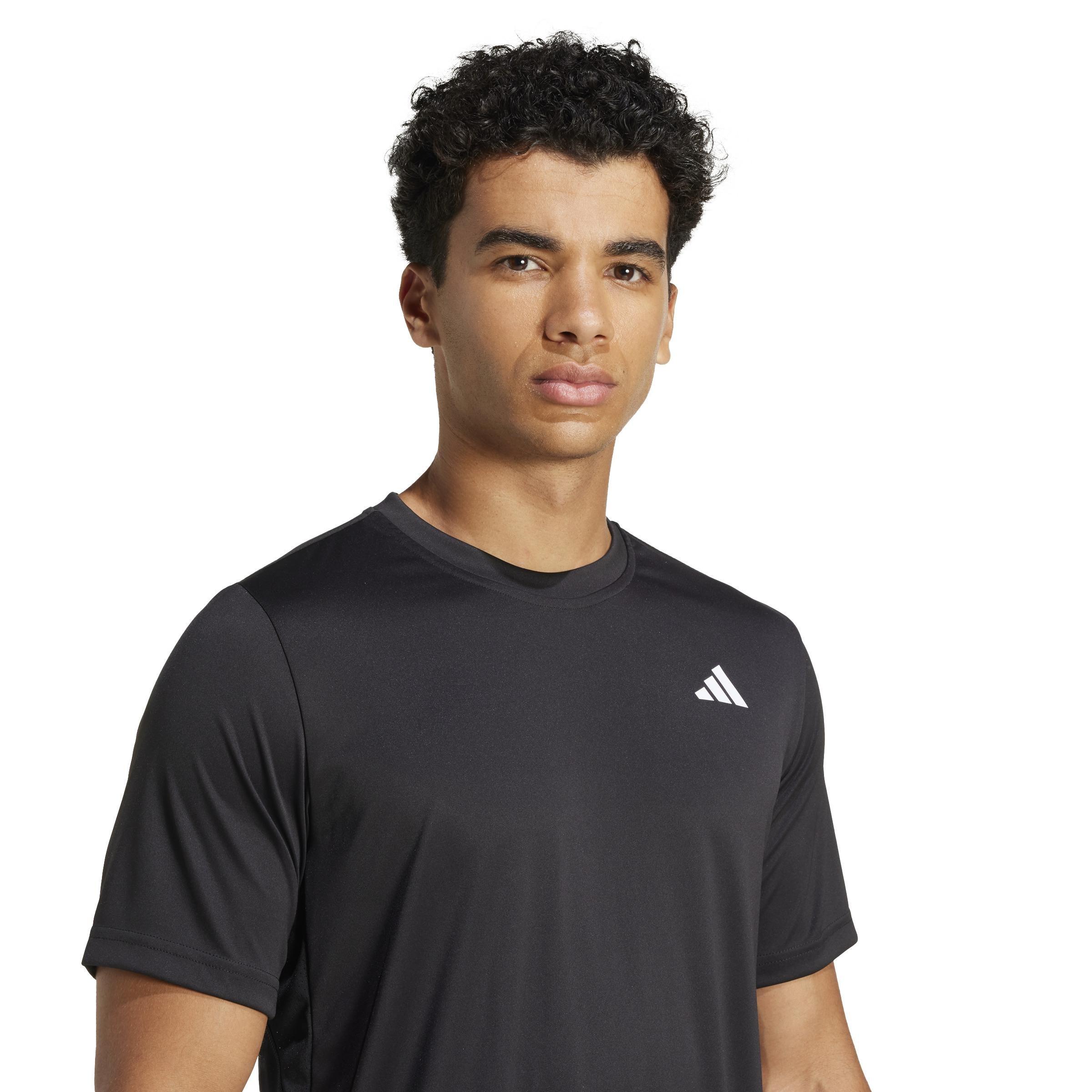 Club Tennis Climacool T-Shirt, Black, A701_ONE, large image number 5