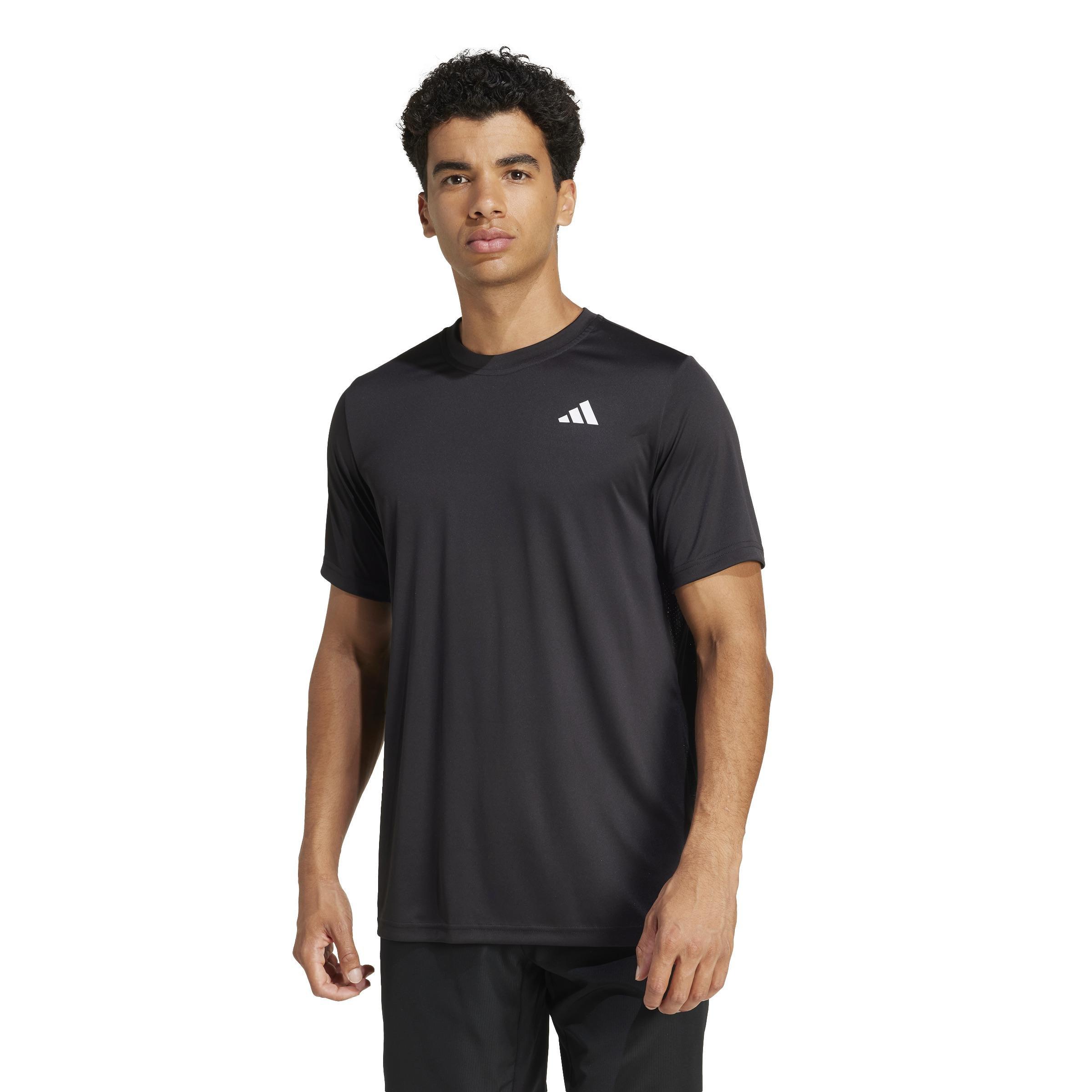 Club Tennis Climacool T-Shirt, Black, A701_ONE, large image number 7