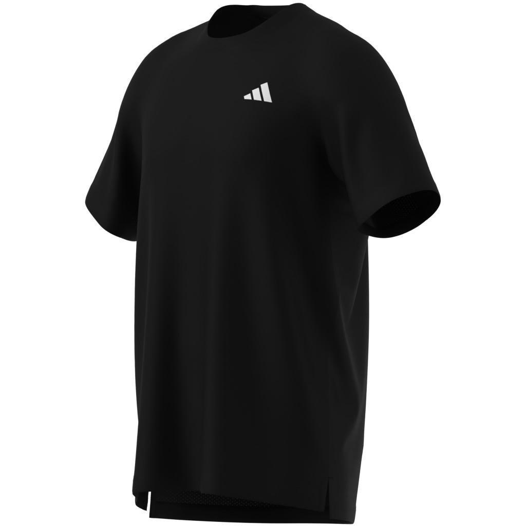 Club Tennis Climacool T-Shirt, Black, A701_ONE, large image number 12