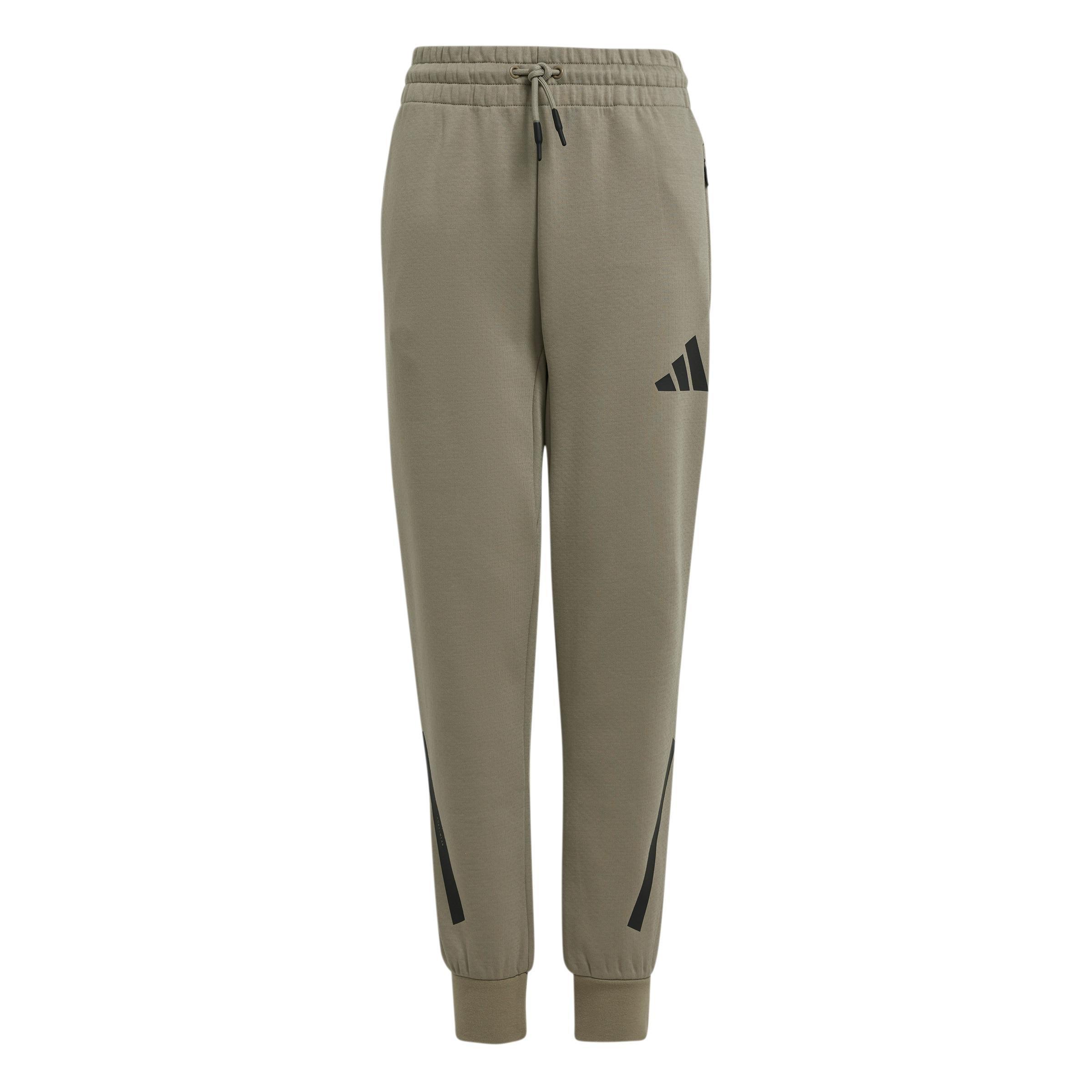 adidas Z.N.E. Tapered-Leg Tracksuit Bottoms, Brown, A701_ONE, large image number 0