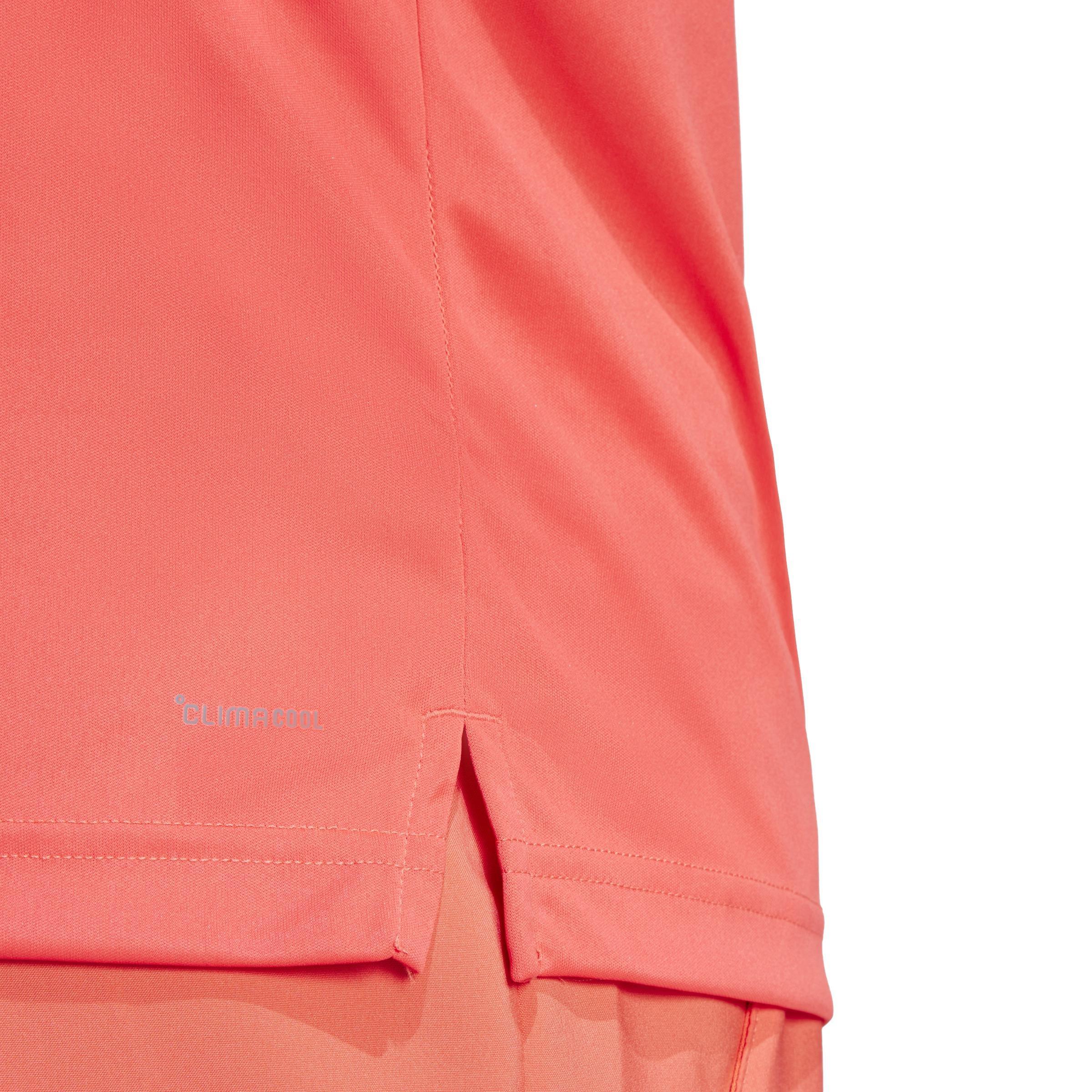 Club Tennis Climacool 3-Stripes T-Shirt, Red, A701_ONE, large image number 4