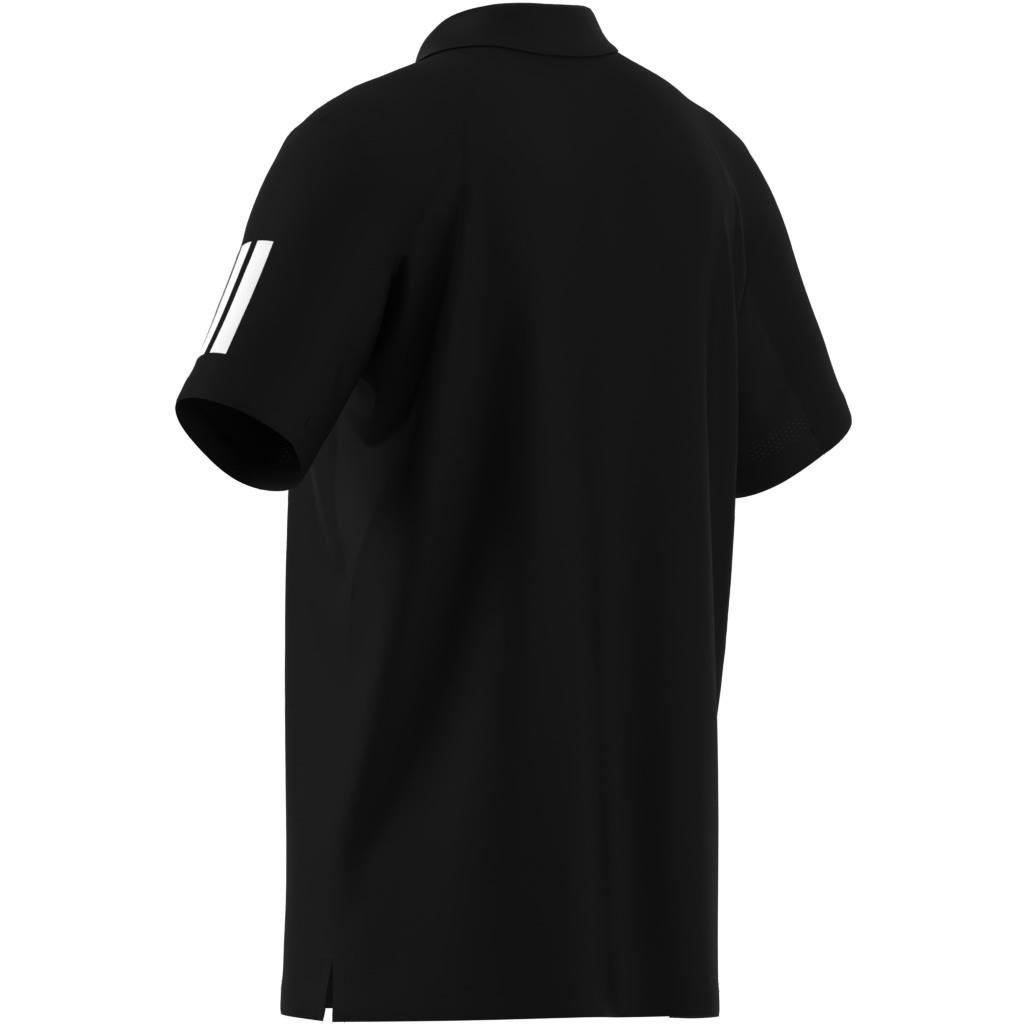 Club Tennis 3-Stripes Polo Shirt, Black, A701_ONE, large image number 5