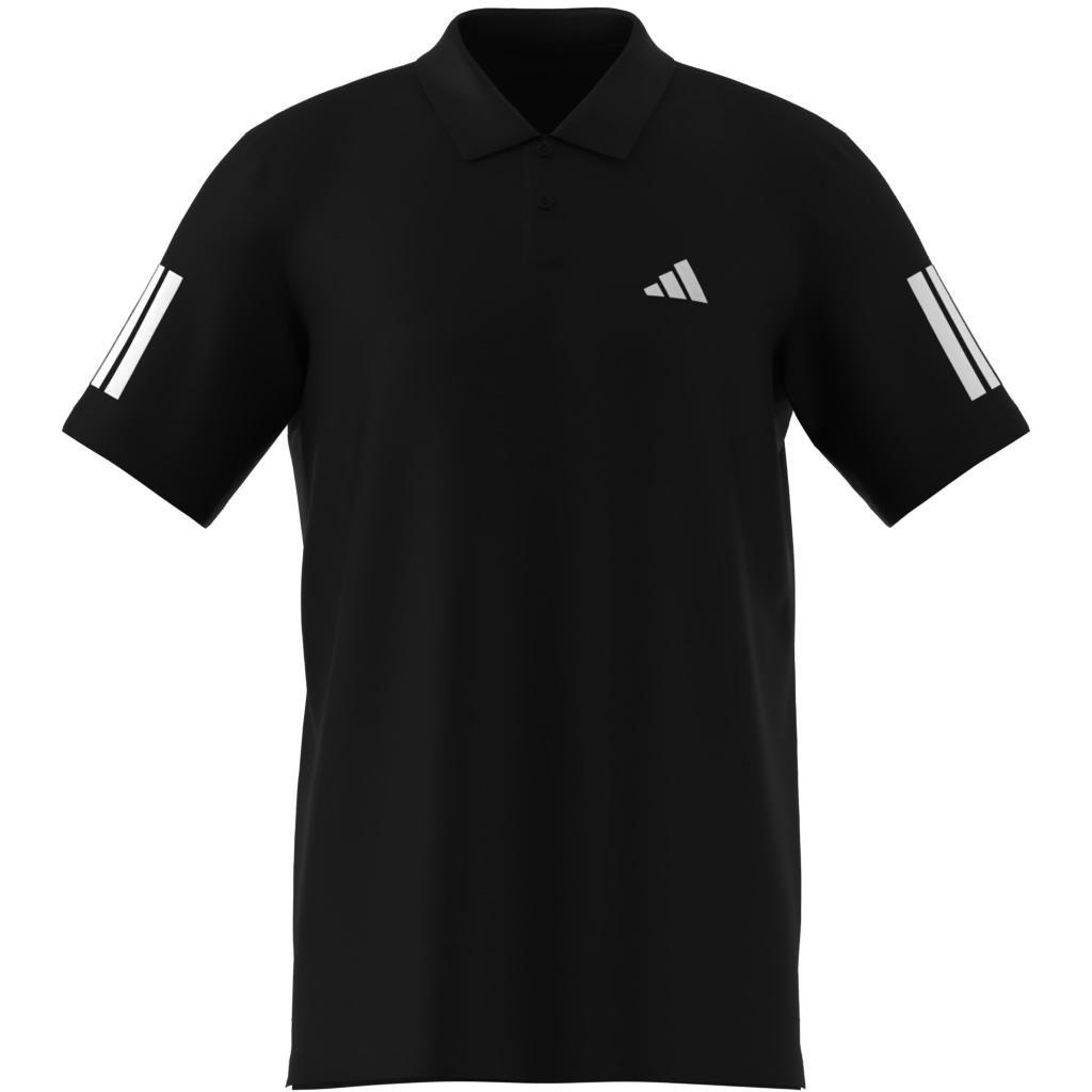 Club Tennis 3-Stripes Polo Shirt, Black, , large image number 9