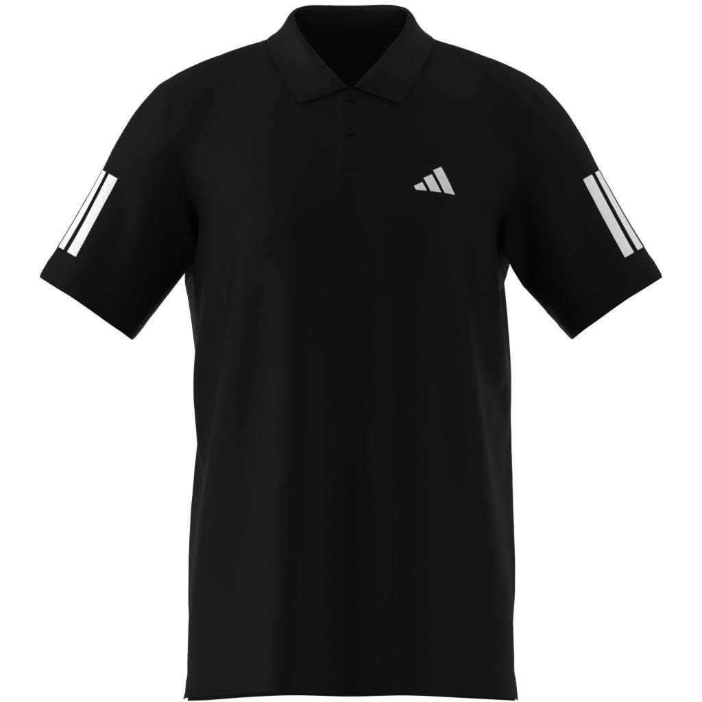 Club Tennis 3-Stripes Polo Shirt, Black, A701_ONE, large image number 9