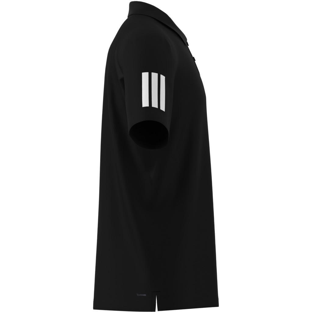 Club Tennis 3-Stripes Polo Shirt, Black, A701_ONE, large image number 14