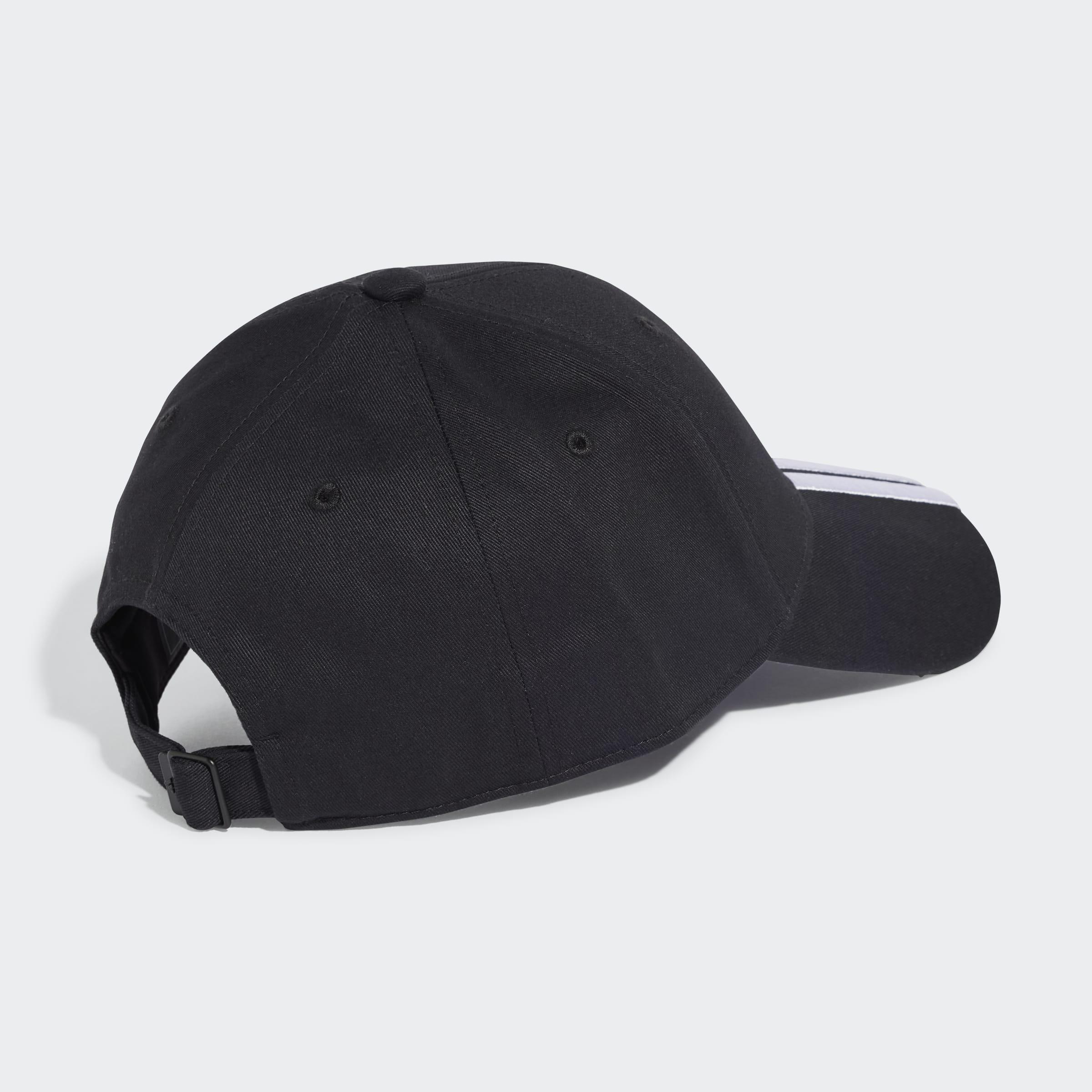 Unisex 3-Stripes New Logo Baseball Cap, Black, A701_ONE, large image number 1
