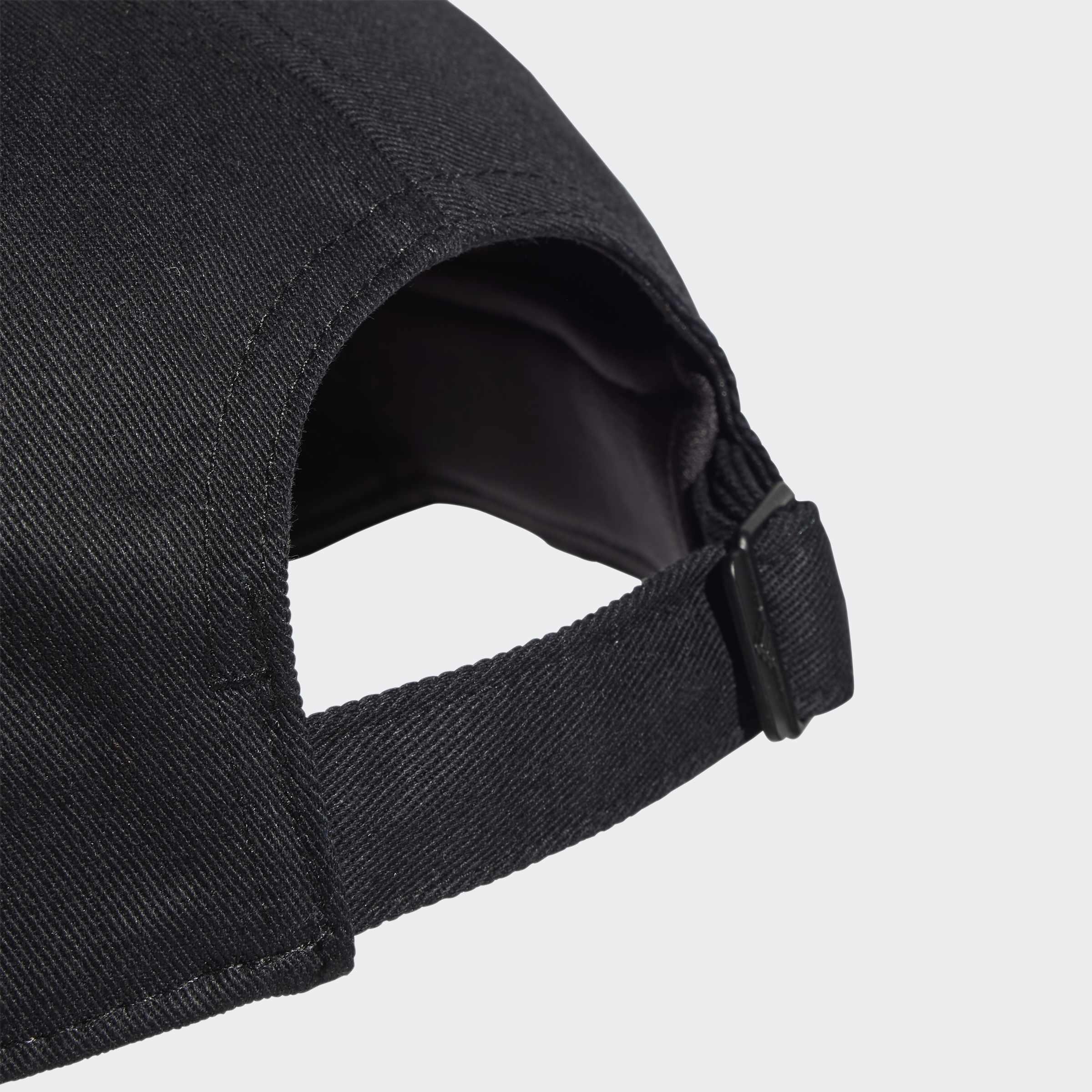 Unisex 3-Stripes New Logo Baseball Cap, Black, A701_ONE, large image number 2