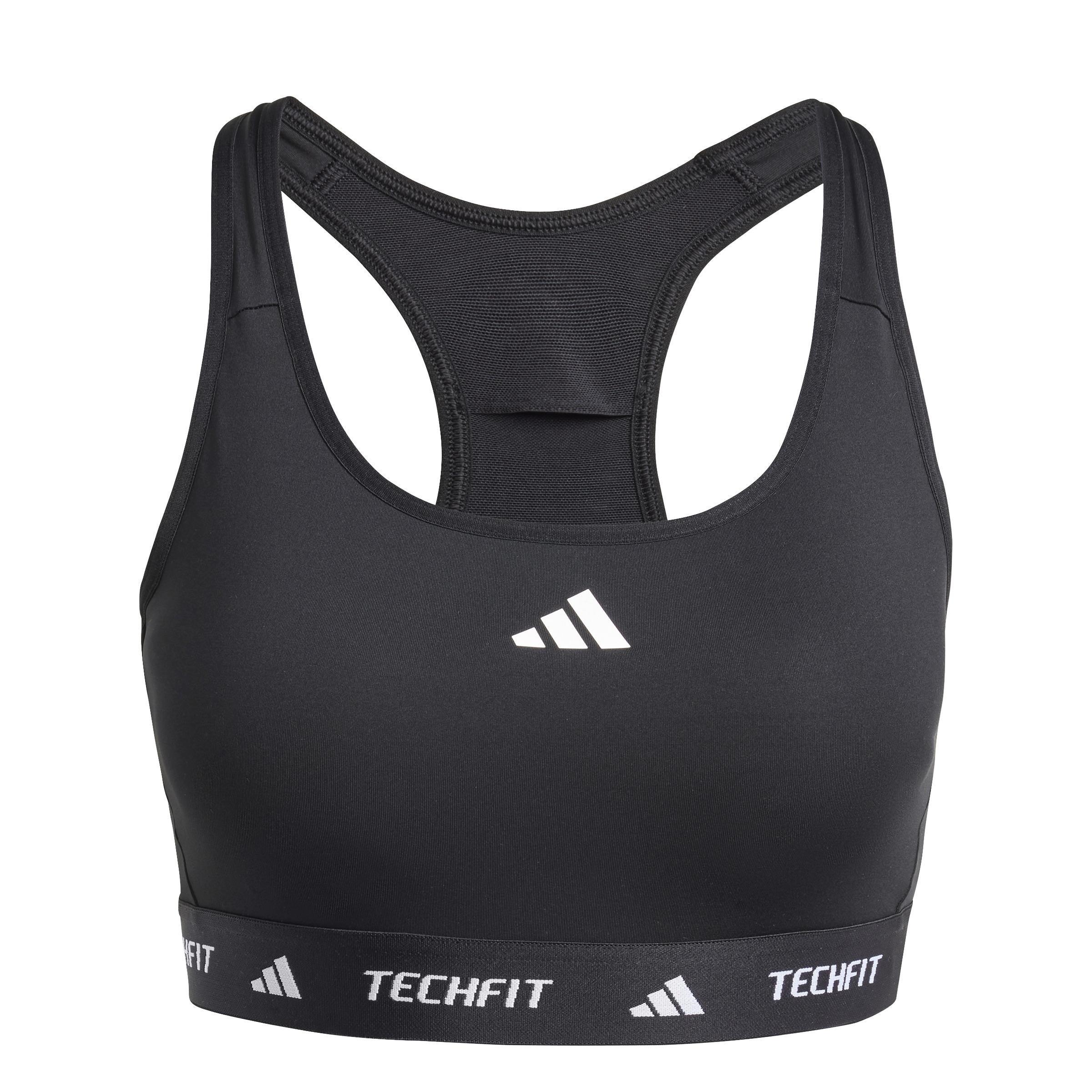 TECHFIT Bra, Black, , large image number 1