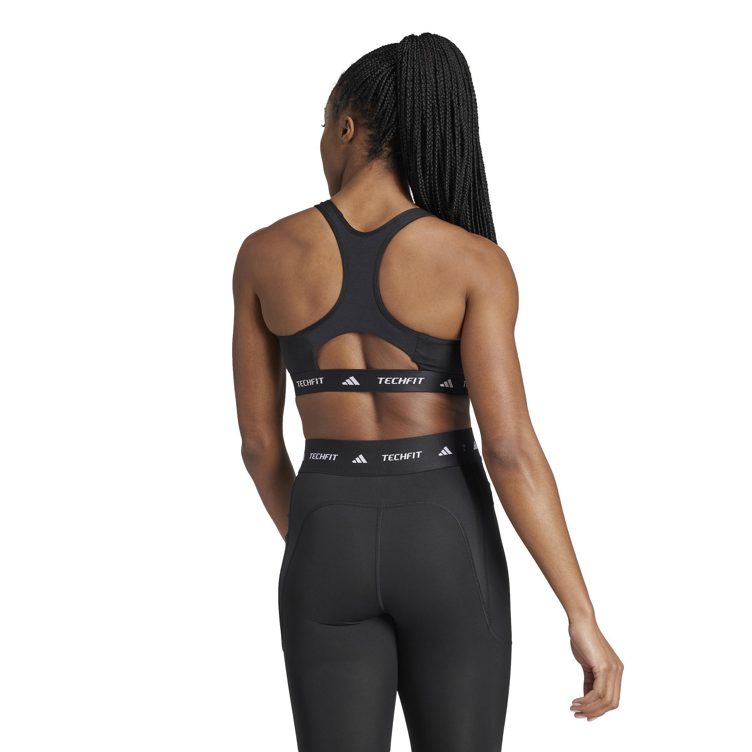 TECHFIT Bra, Black, , large image number 4