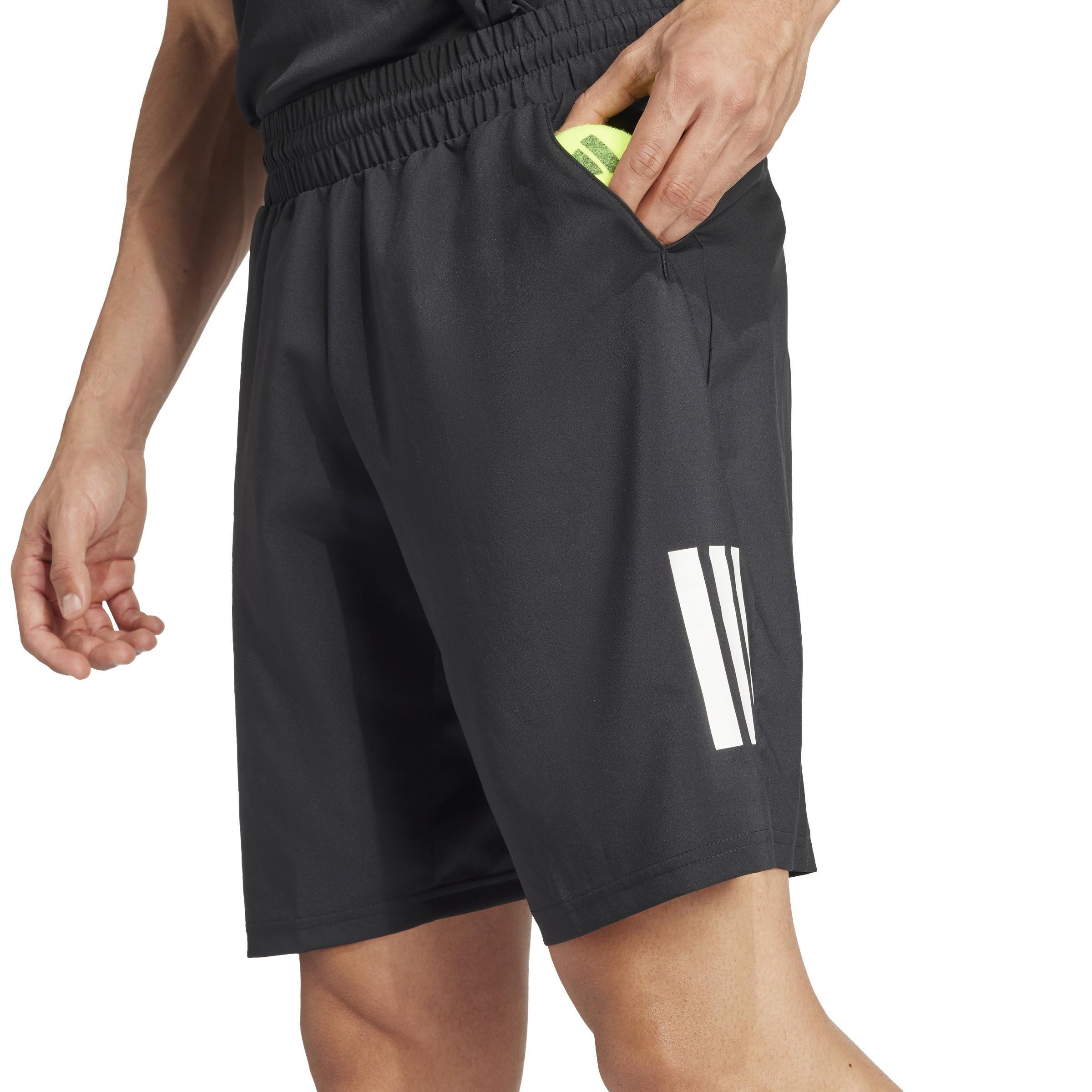 Club Tennis Climacool 3-Stripes Shorts, Black, , large image number 5