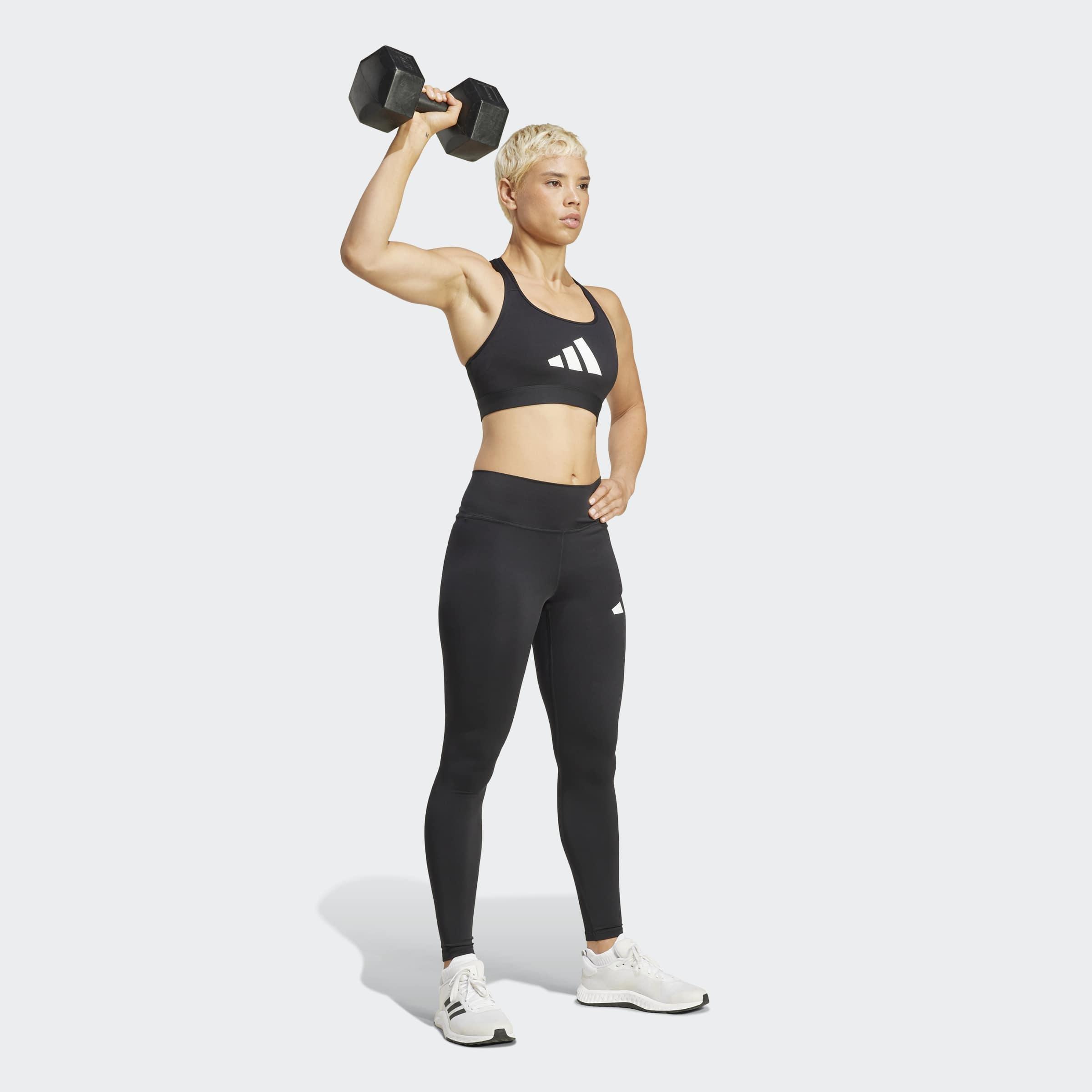 Train Essentials Big Logo Full-Length Leggings, Black, A701_ONE, large image number 4