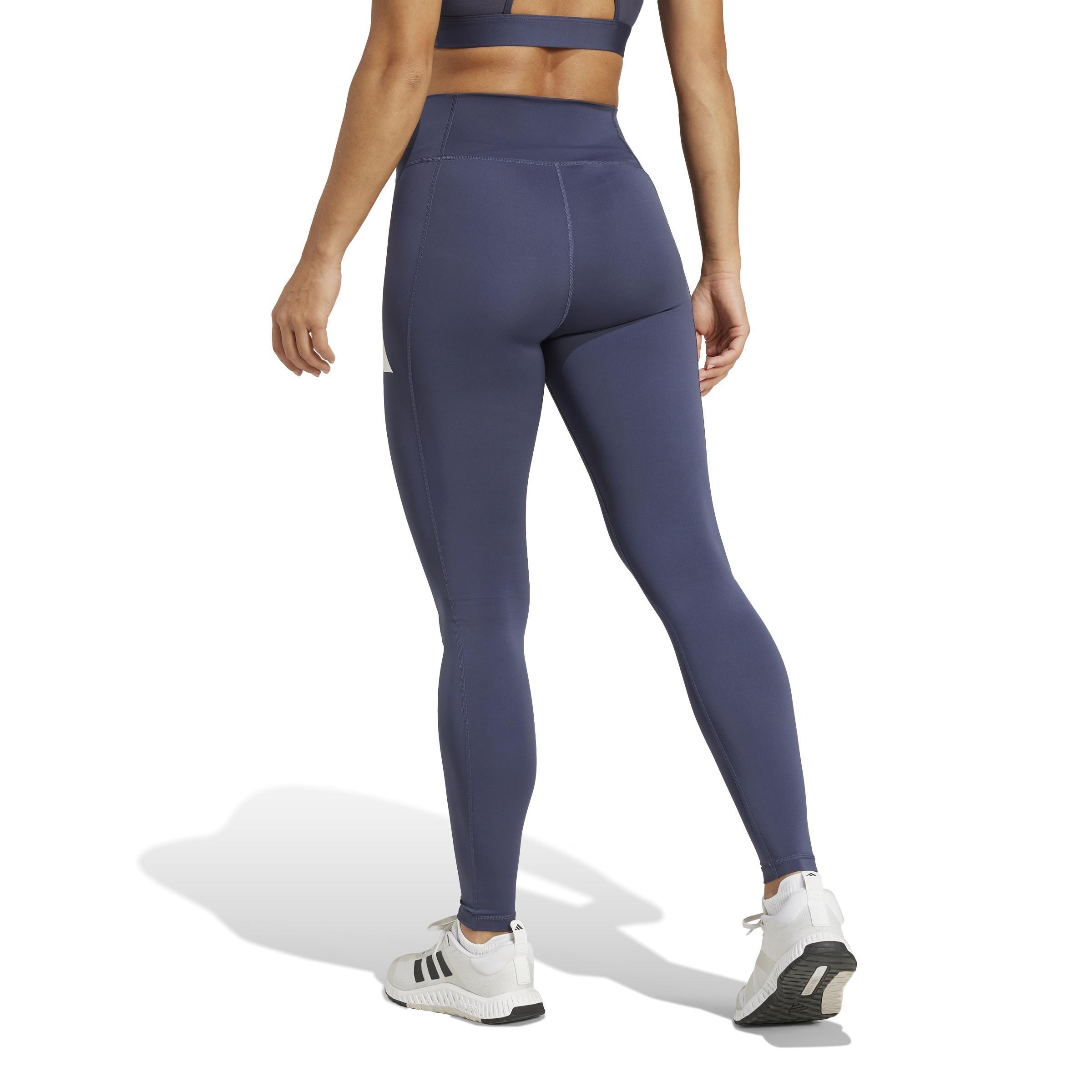 Train Essentials Big Logo Full-Length Leggings, Blue, , large image number 2