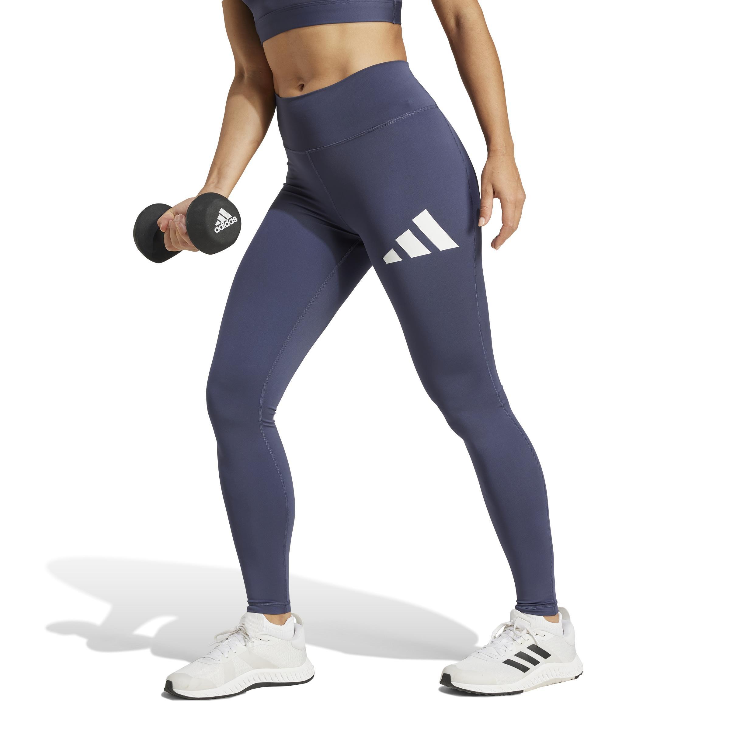 Train Essentials Big Logo Full-Length Leggings, Blue, , large image number 5