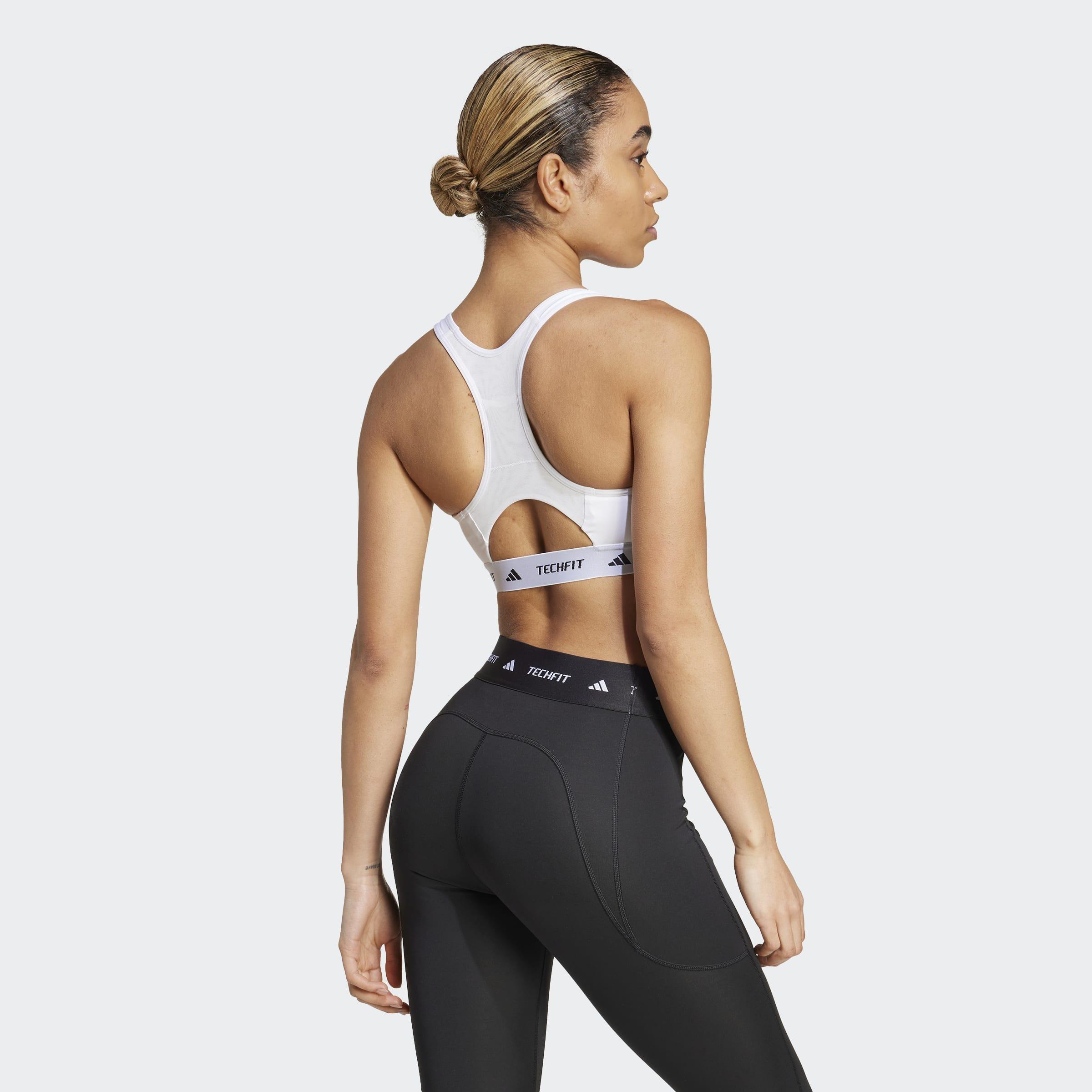 TECHFIT Bra, White, A701_ONE, large image number 4