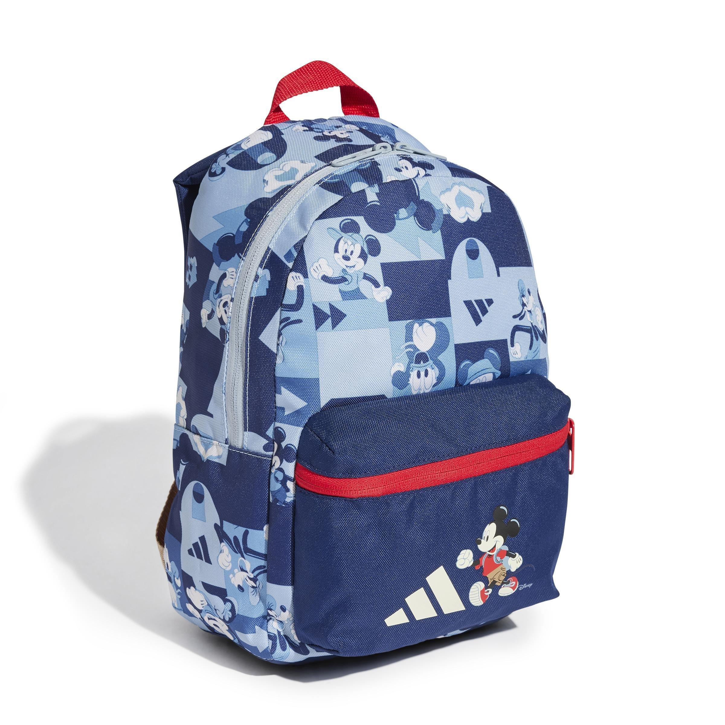 Unisex Kids adidas Disney Mickey Mouse Backpack, Blue, A701_ONE, large image number 0