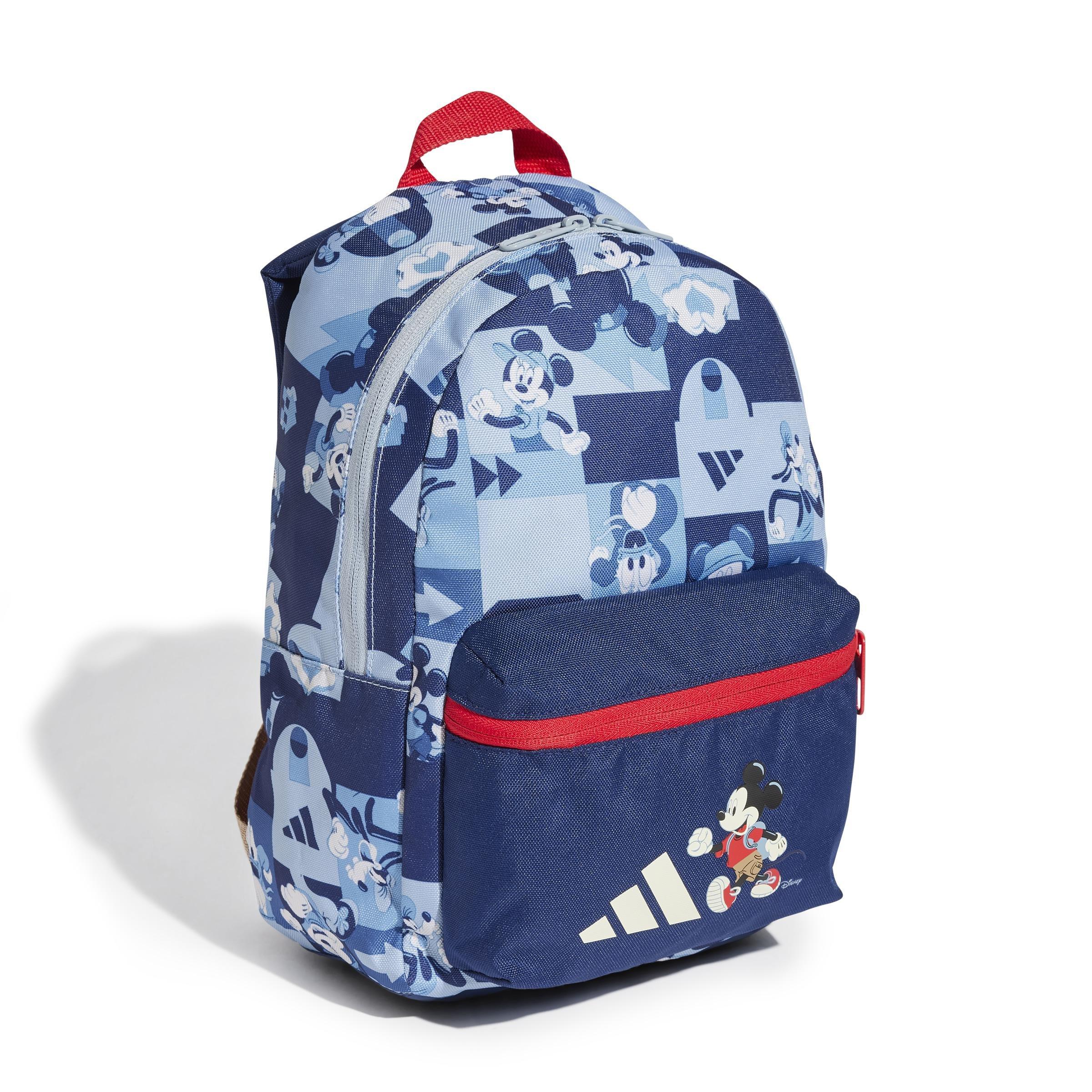 Unisex adidas Disney Mickey Mouse Backpack, Blue, A701_ONE, large image number 0