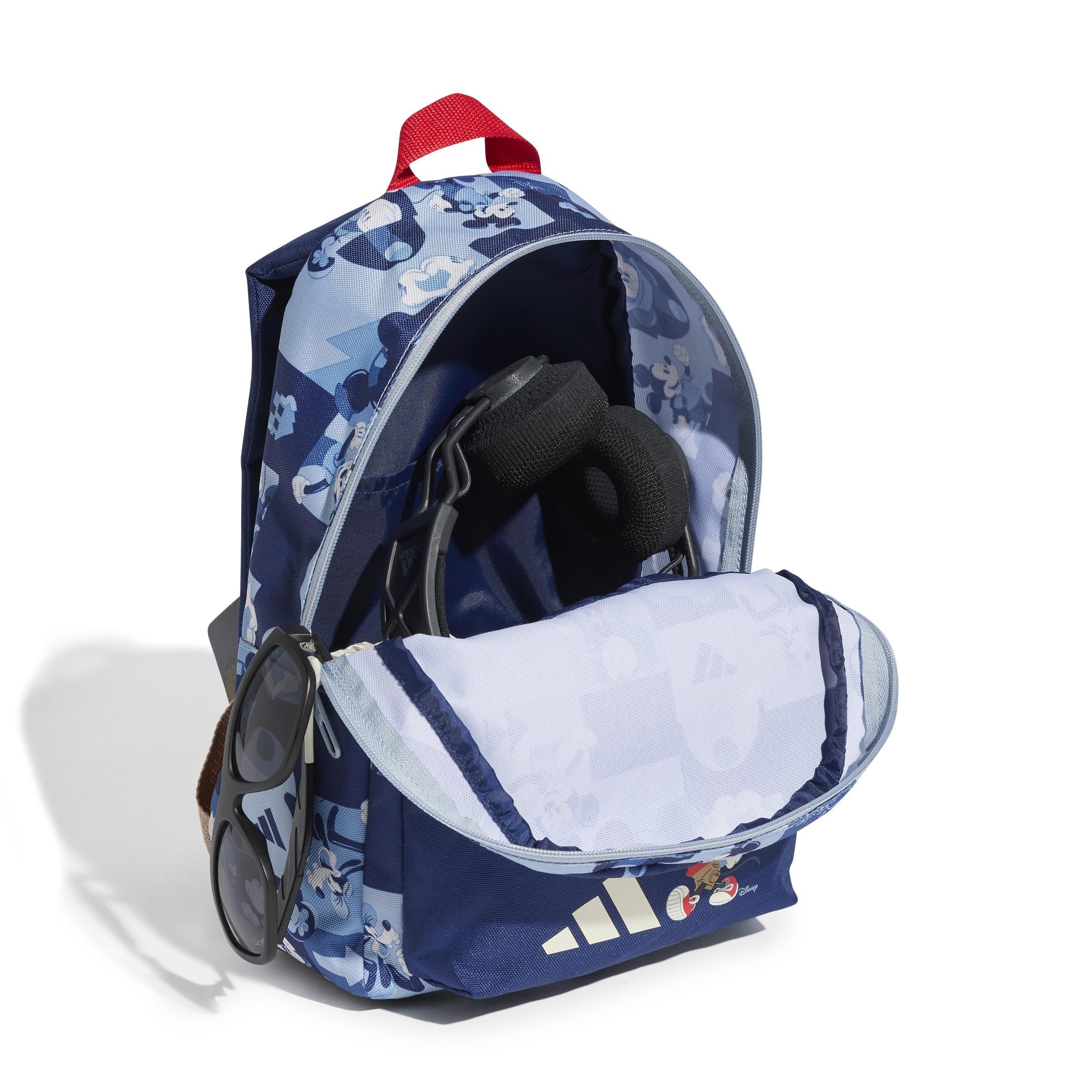 Unisex Kids adidas Disney Mickey Mouse Backpack, Blue, A701_ONE, large image number 1