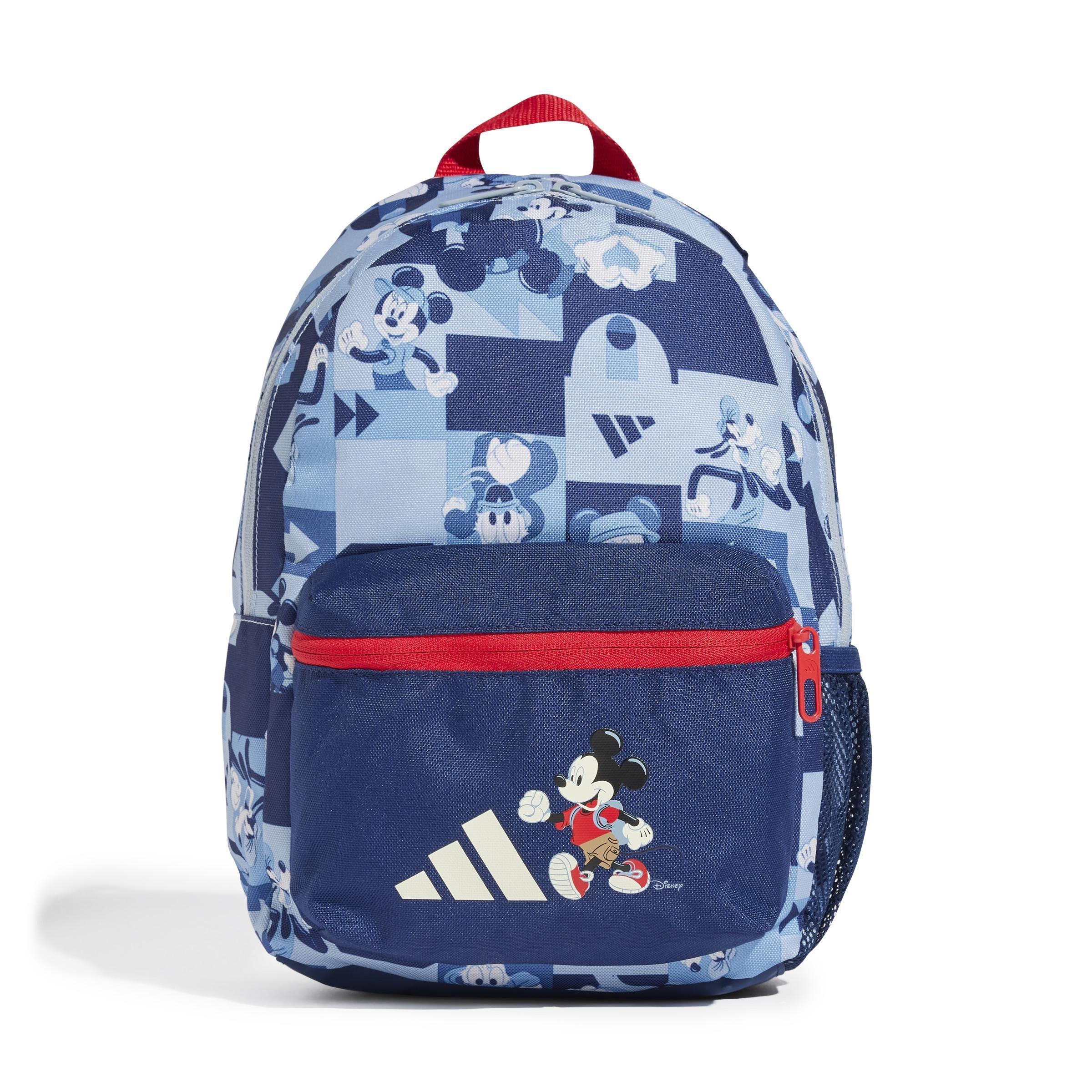 Unisex Kids adidas Disney Mickey Mouse Backpack, Blue, A701_ONE, large image number 2
