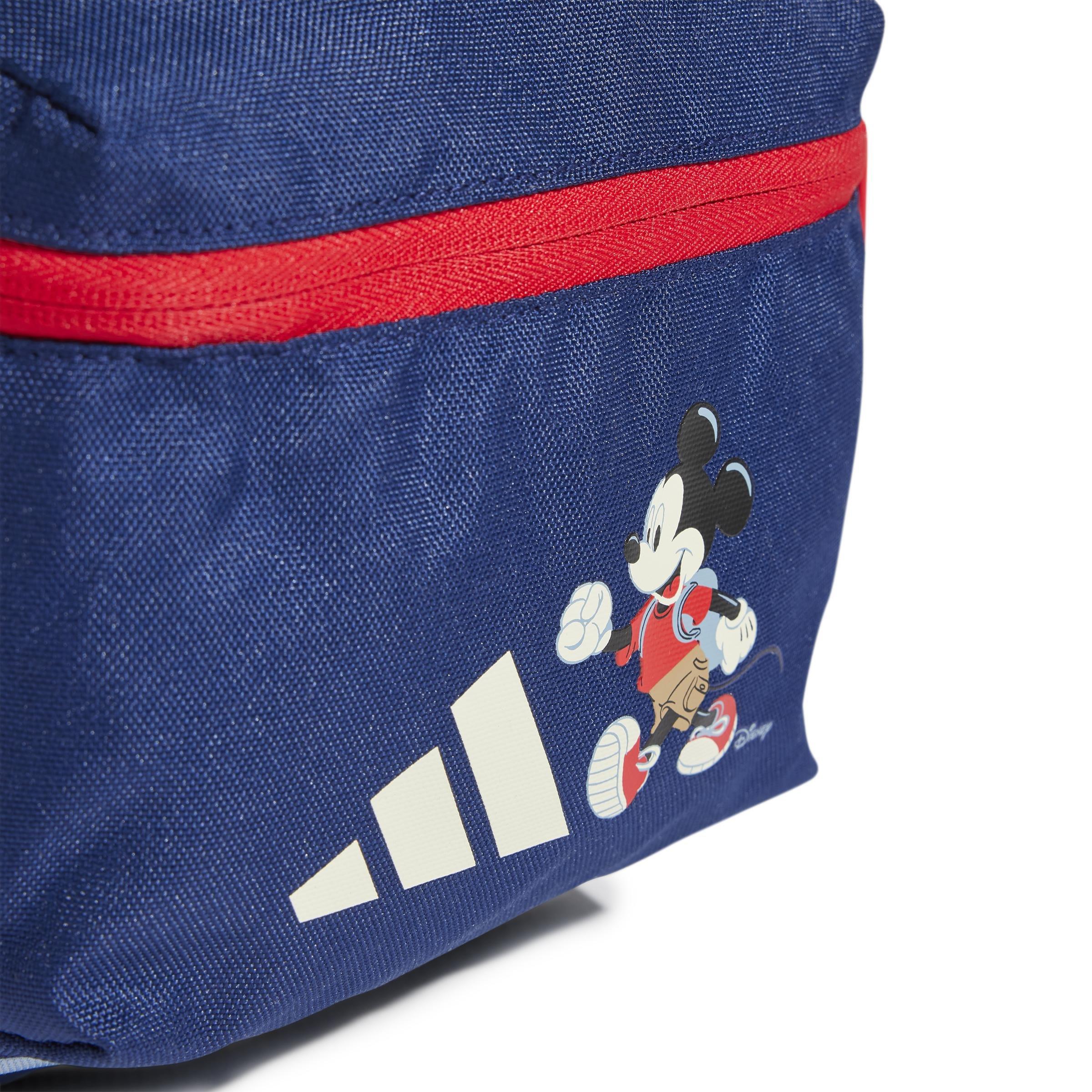 Unisex Kids adidas Disney Mickey Mouse Backpack, Blue, A701_ONE, large image number 5