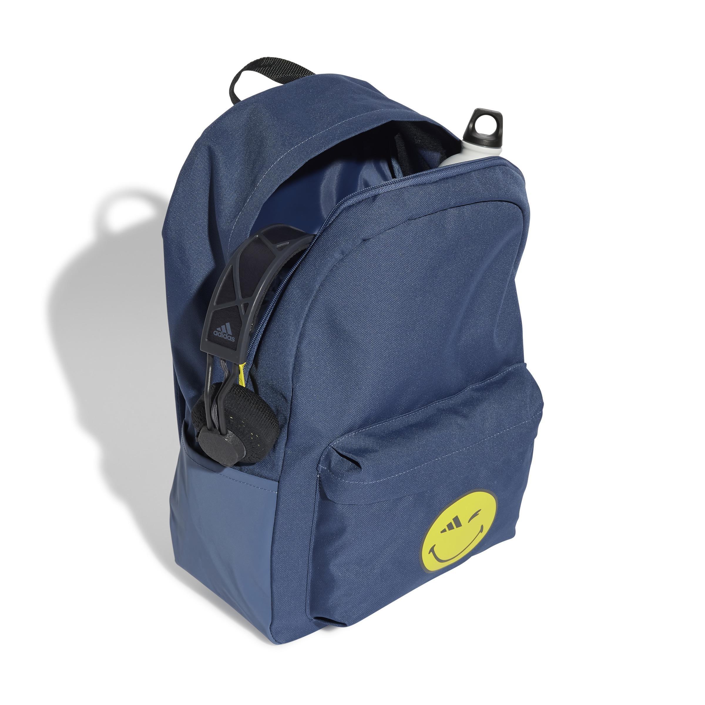 Unisex Smiley World Backpack, Blue, A701_ONE, large image number 1