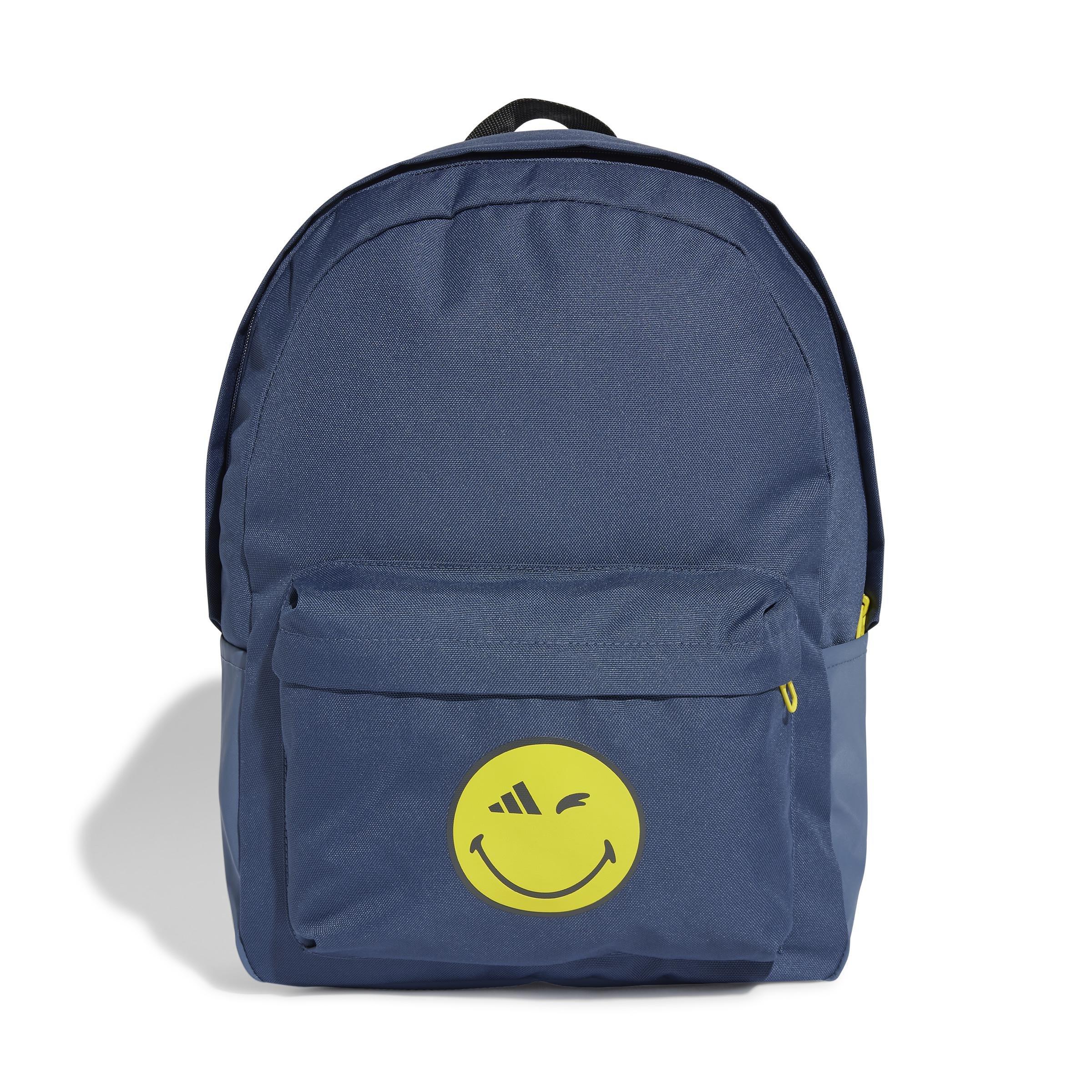 Unisex Smiley World Backpack, Blue, A701_ONE, large image number 2