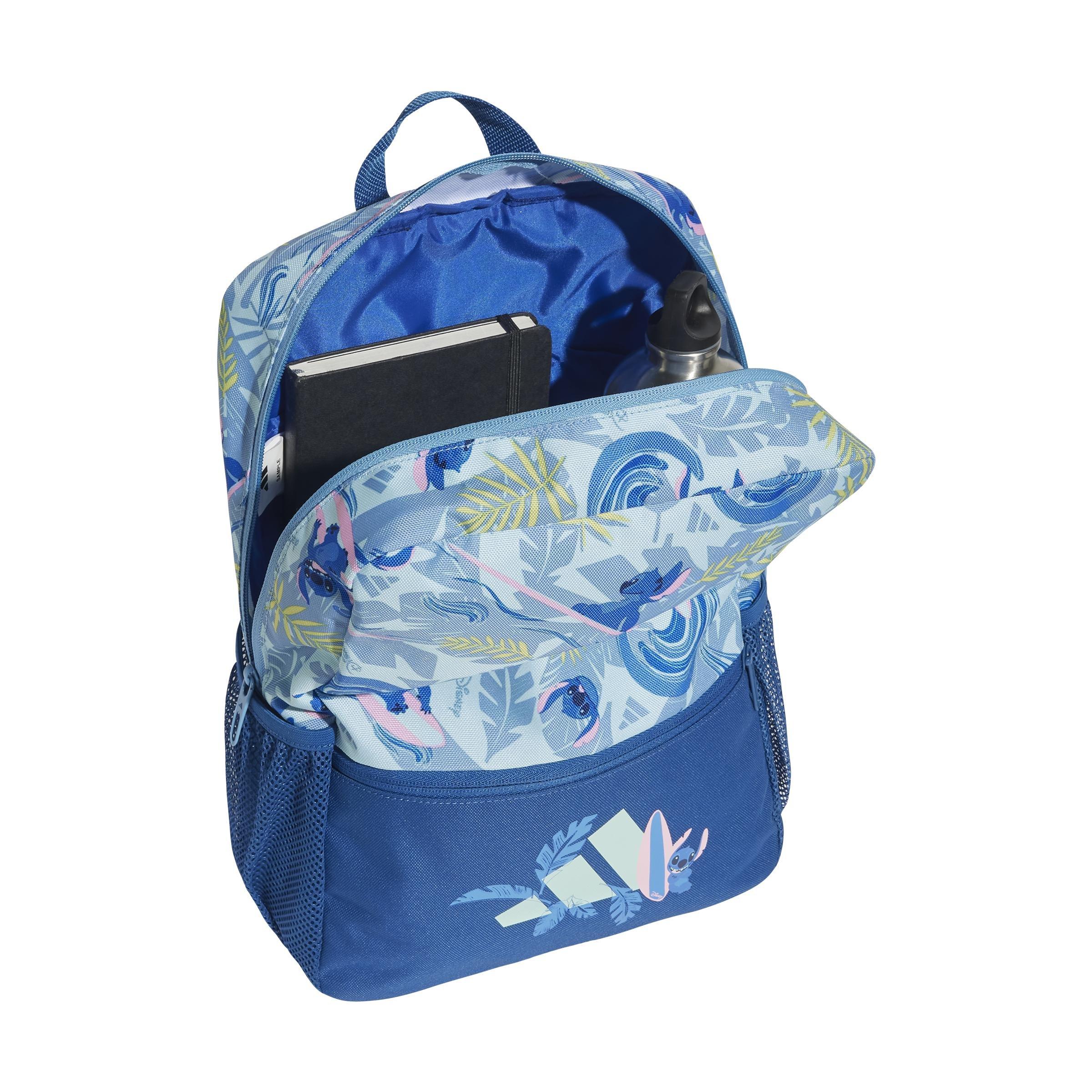Unisex Kids adidas Disney Lilo & Stitch Backpack, Blue, A701_ONE, large image number 0