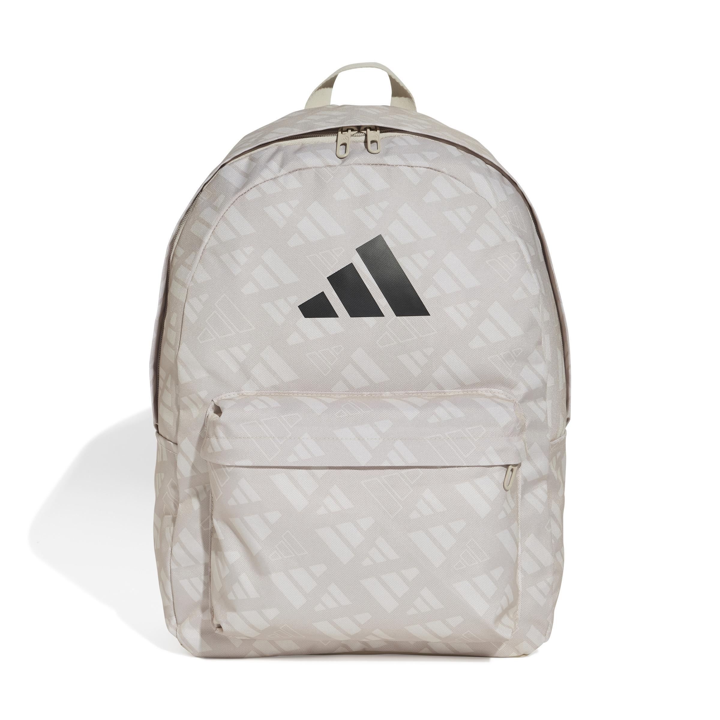 Unisex Classic Graphics Backpack, Grey, A701_ONE, large image number 0