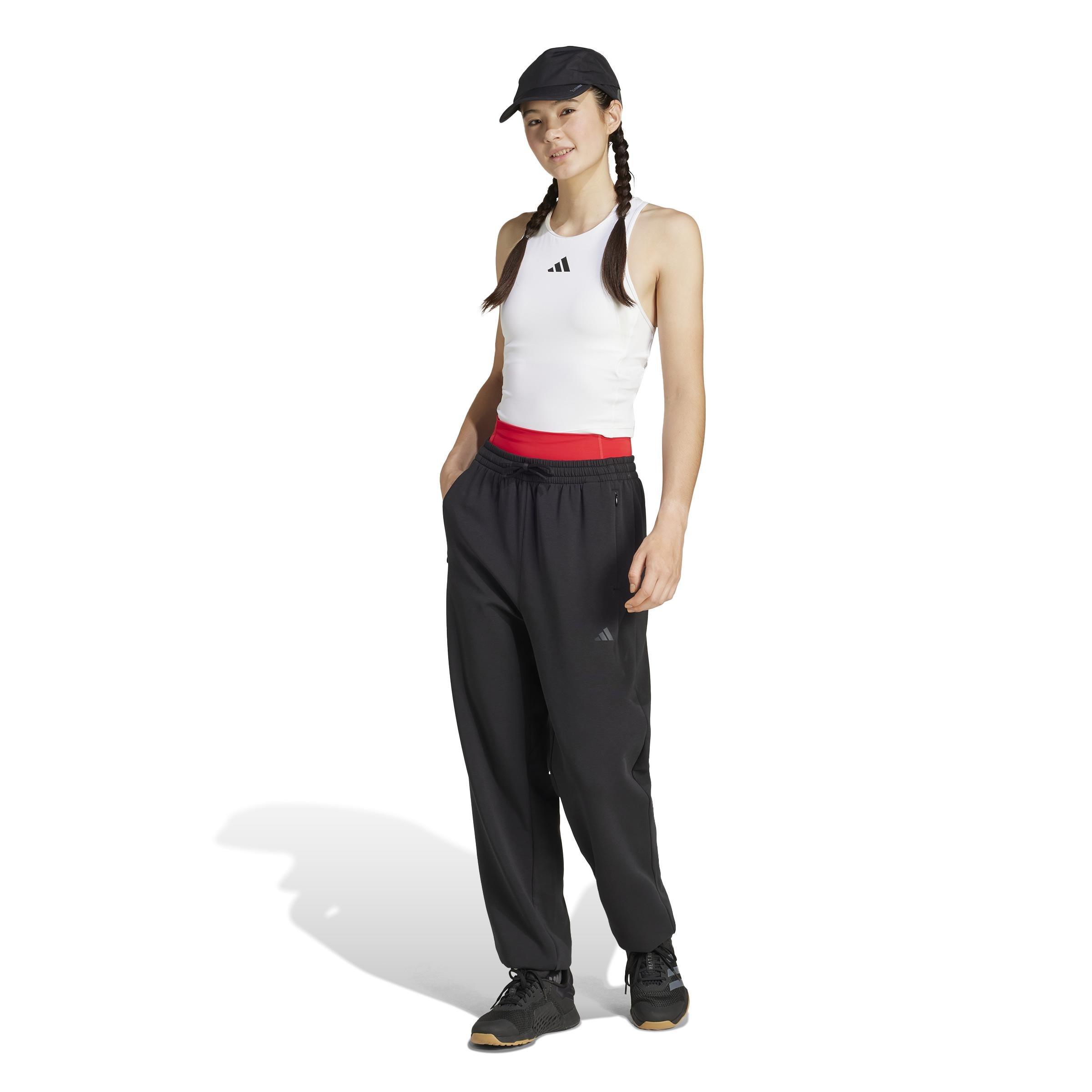 Power 3-Stripes Racerback Bra Tank Top, White, , large image number 6