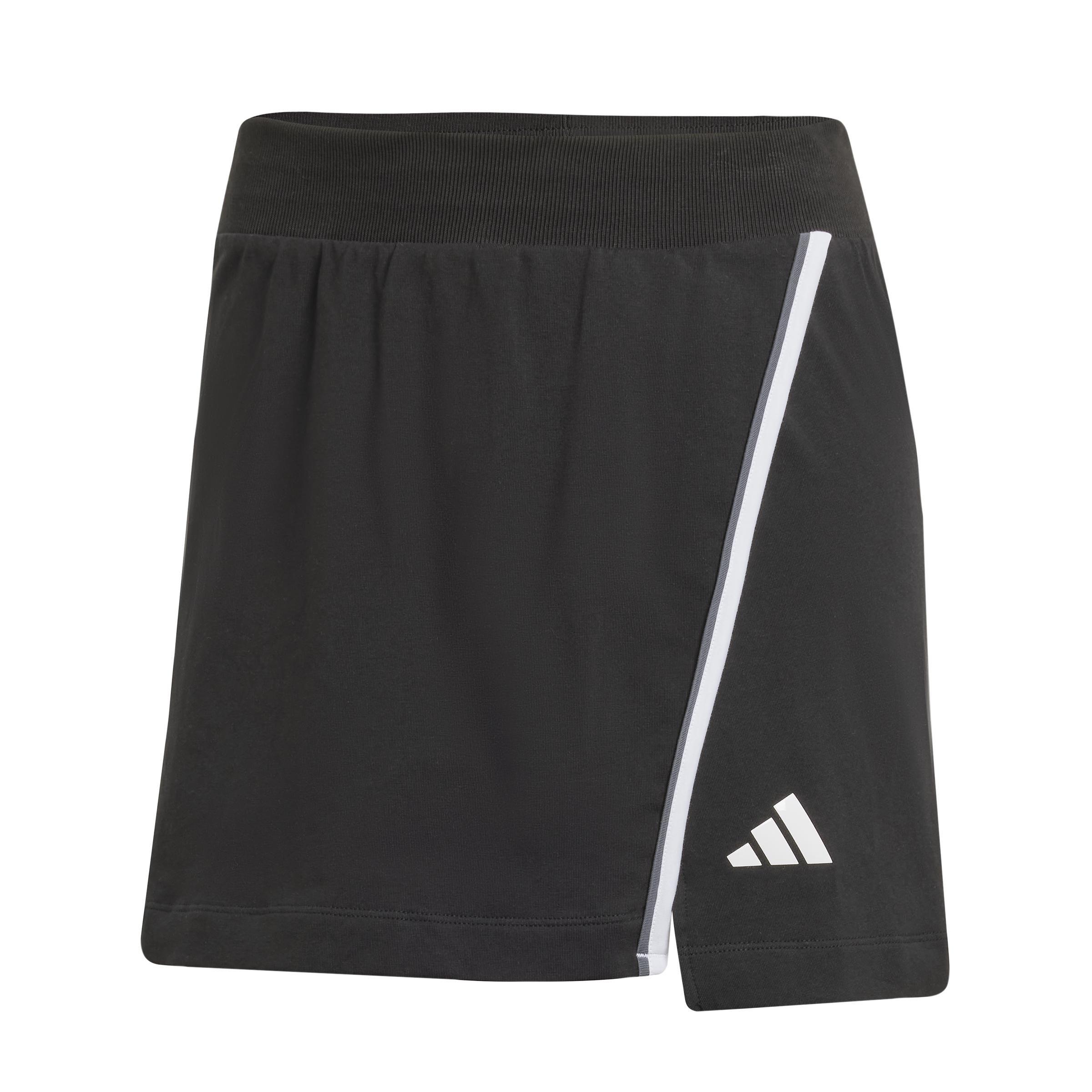 Essentials Color-Pop Cotton Skort, Black, A701_ONE, large image number 1