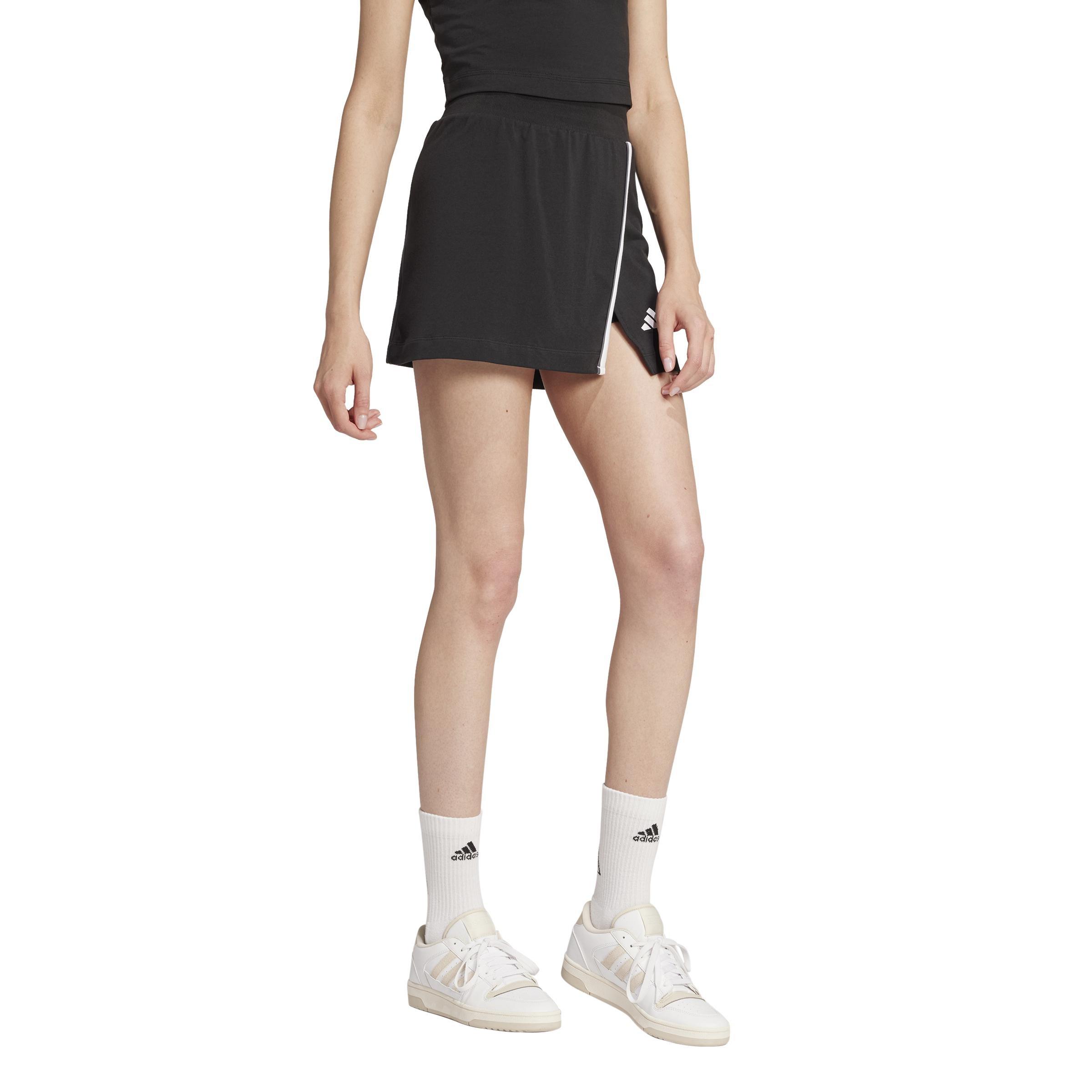 Essentials Color-Pop Cotton Skort, Black, A701_ONE, large image number 7