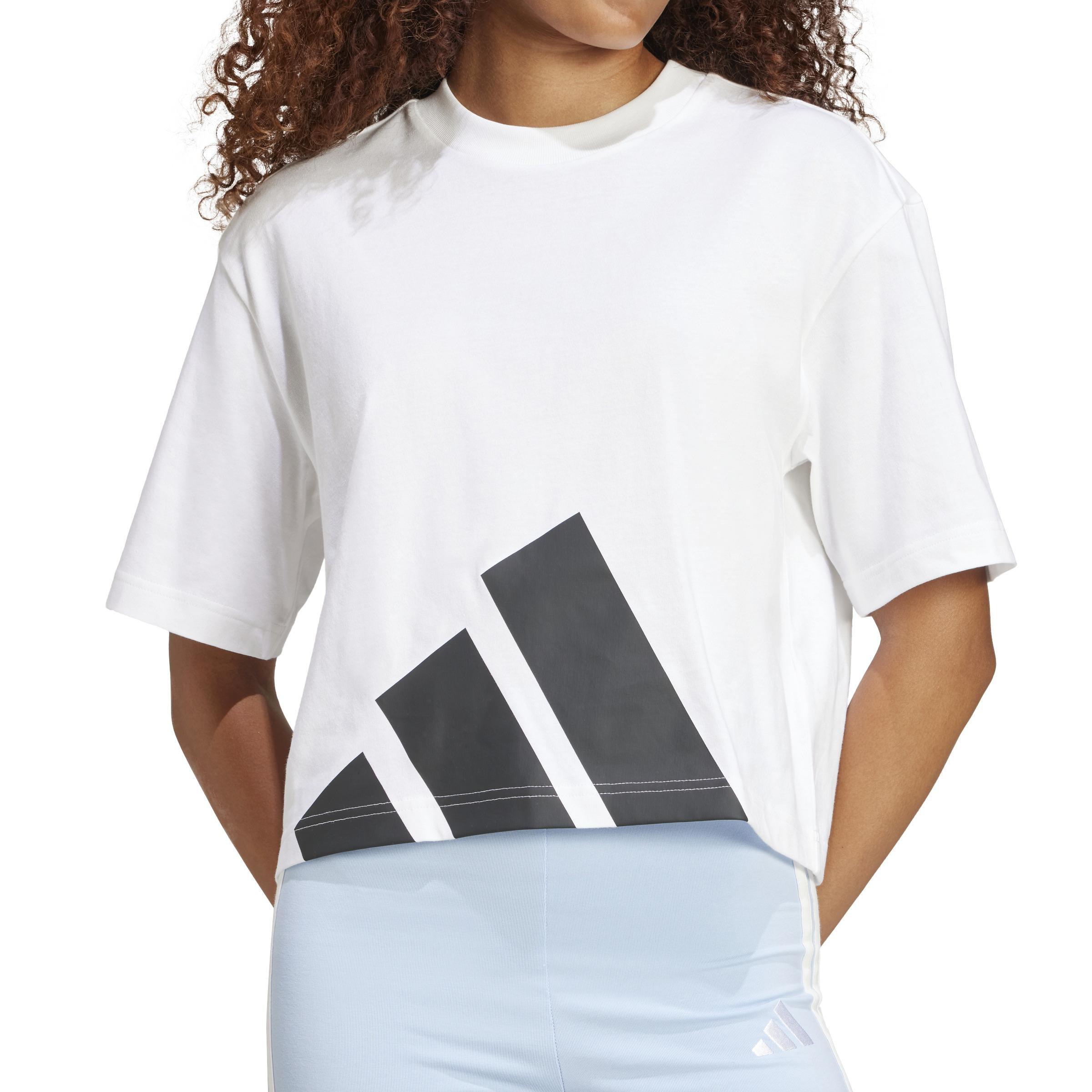 Essentials Big Logo Boyfriend T-Shirt, White, A701_ONE, large image number 2