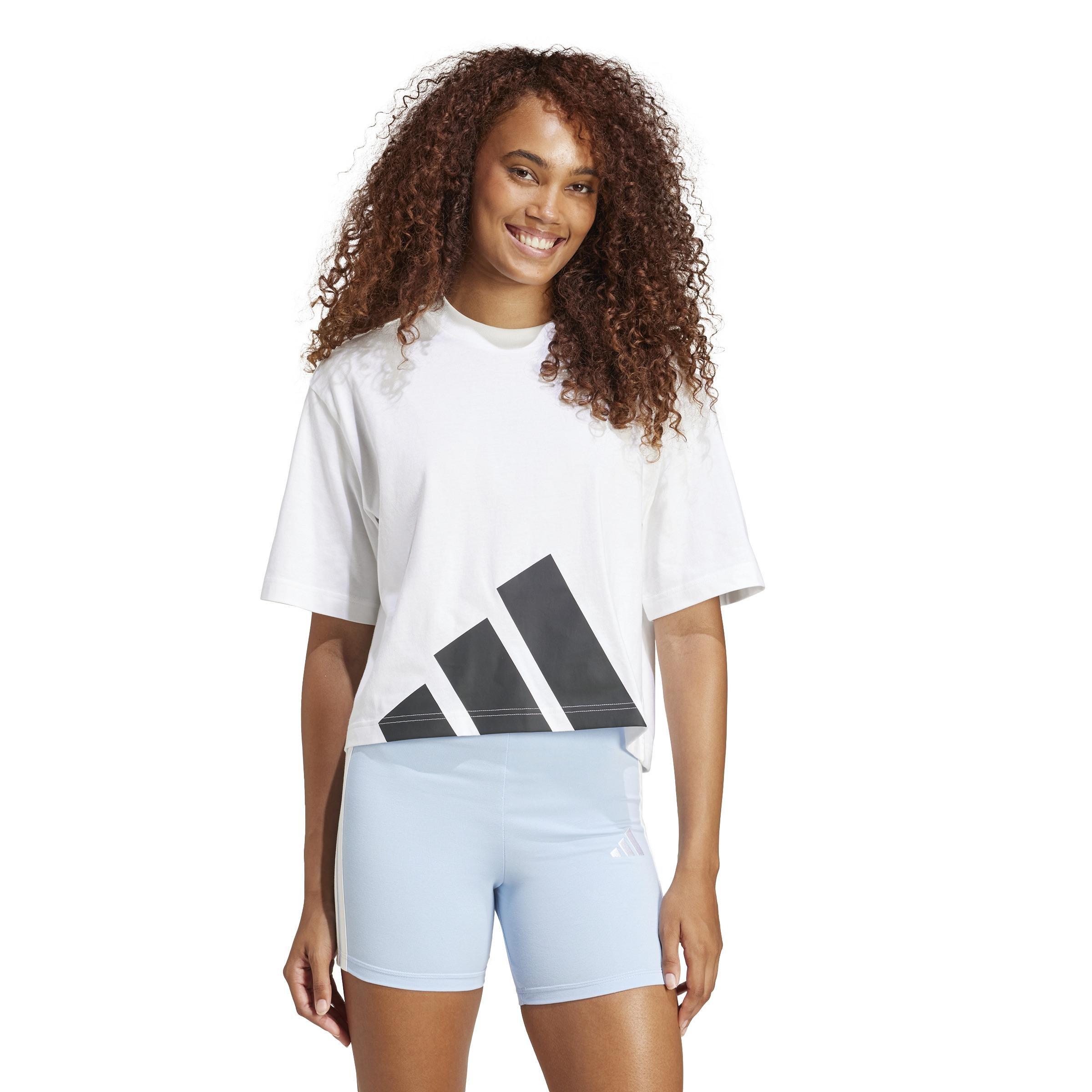 Essentials Big Logo Boyfriend T-Shirt, White, , large image number 5