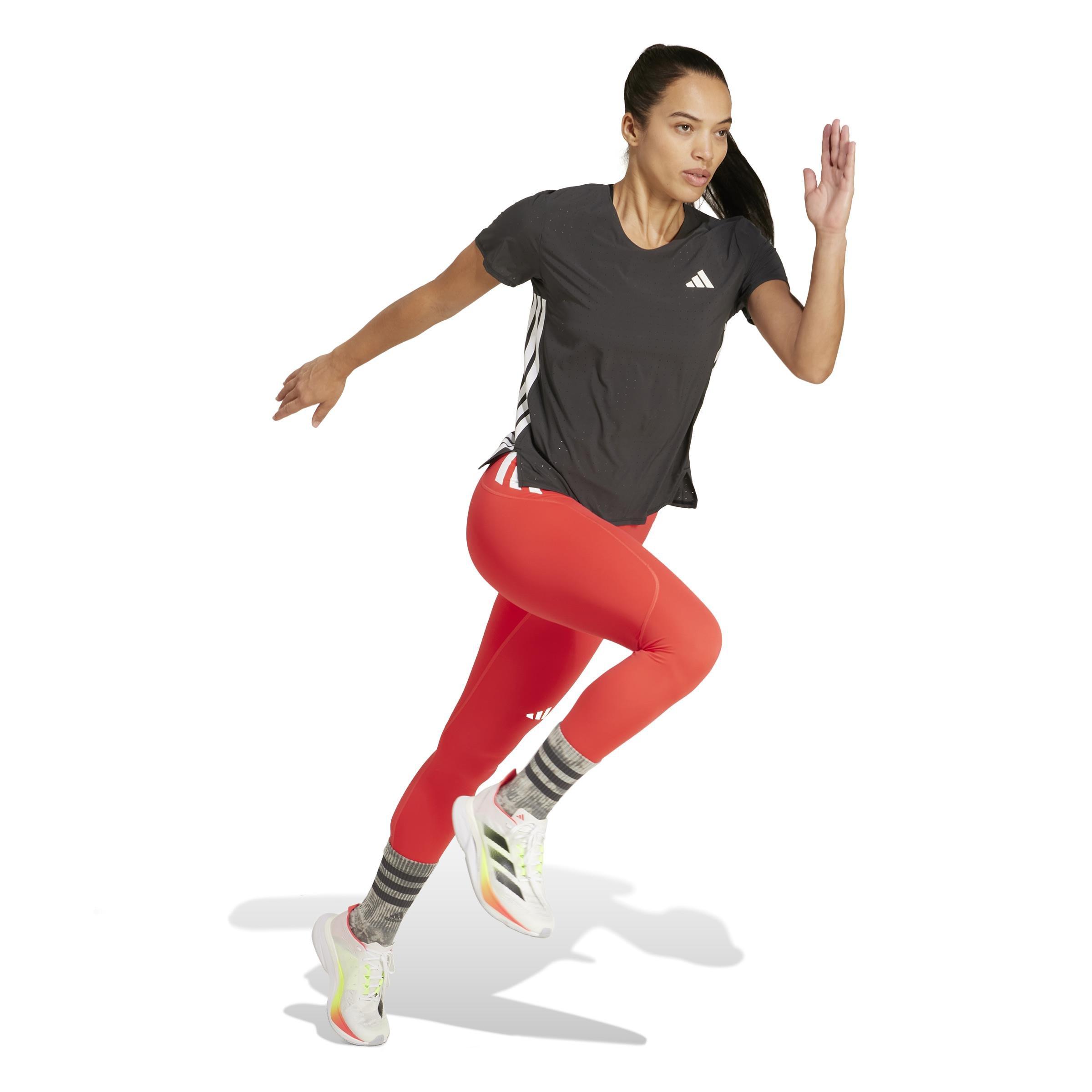 Adizero Full Length Leggings, Red, A701_ONE, large image number 6