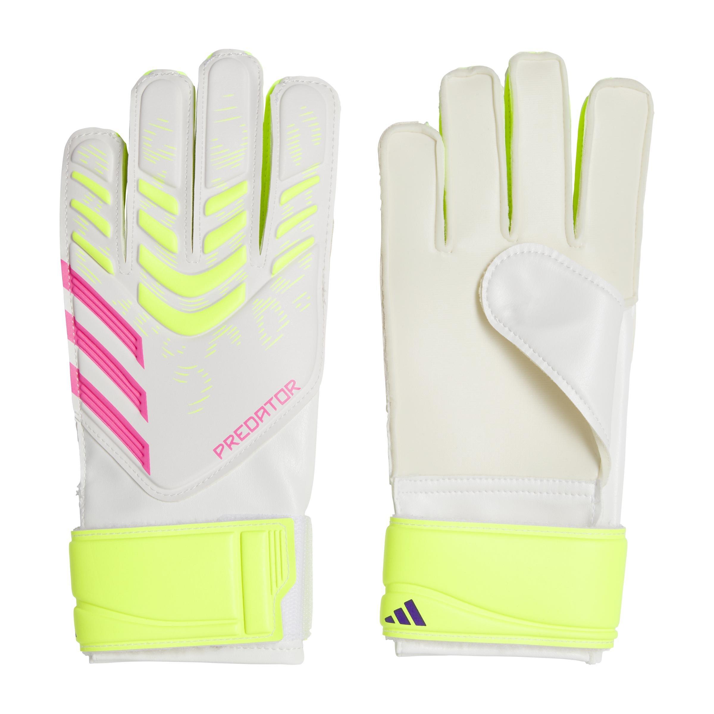 Unisex Kids Predator Training Goalkeeper Gloves, White, A701_ONE, medium