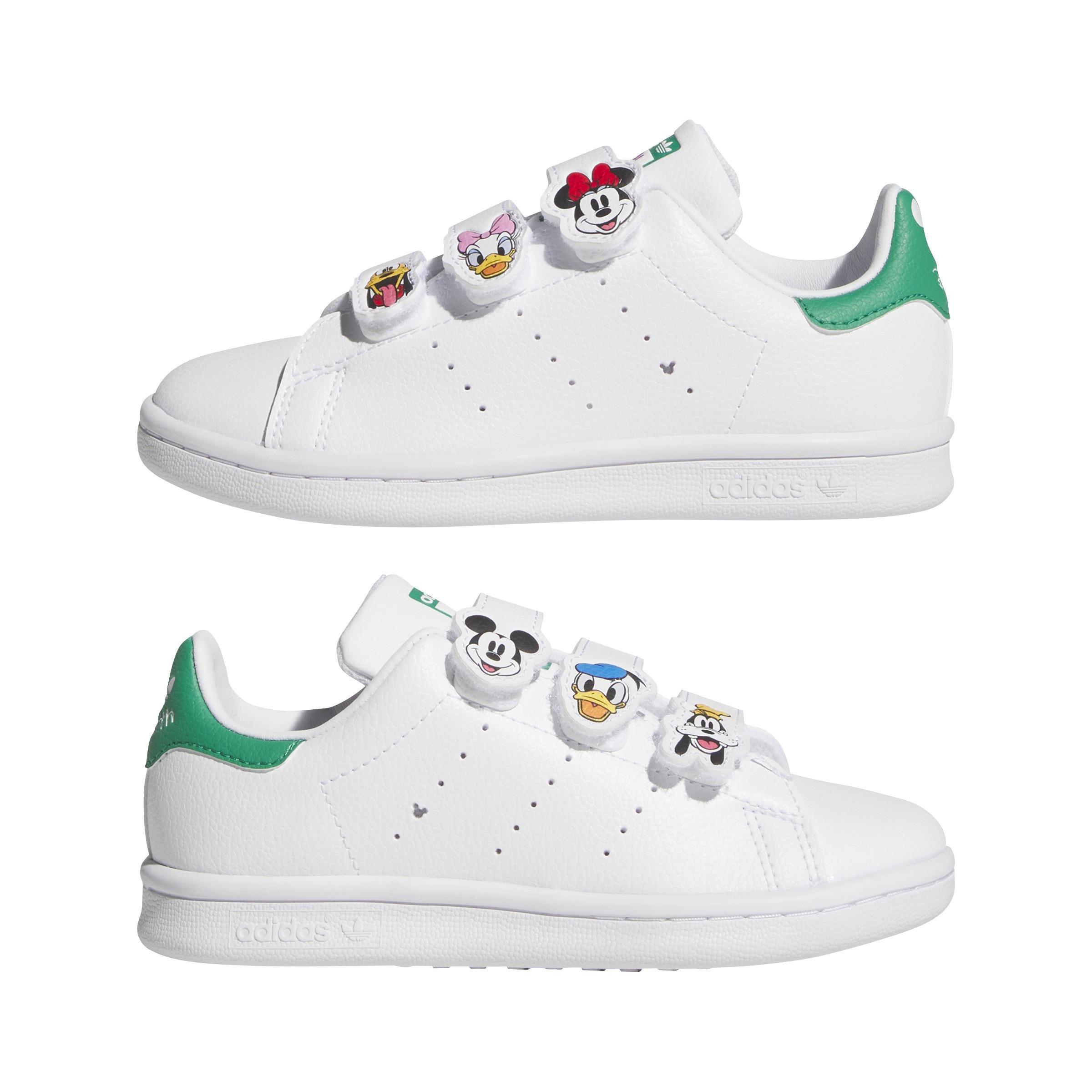 Unisex Kids adidas Disney Stan Smith Comfort Closure Shoes, White, , large image number 12