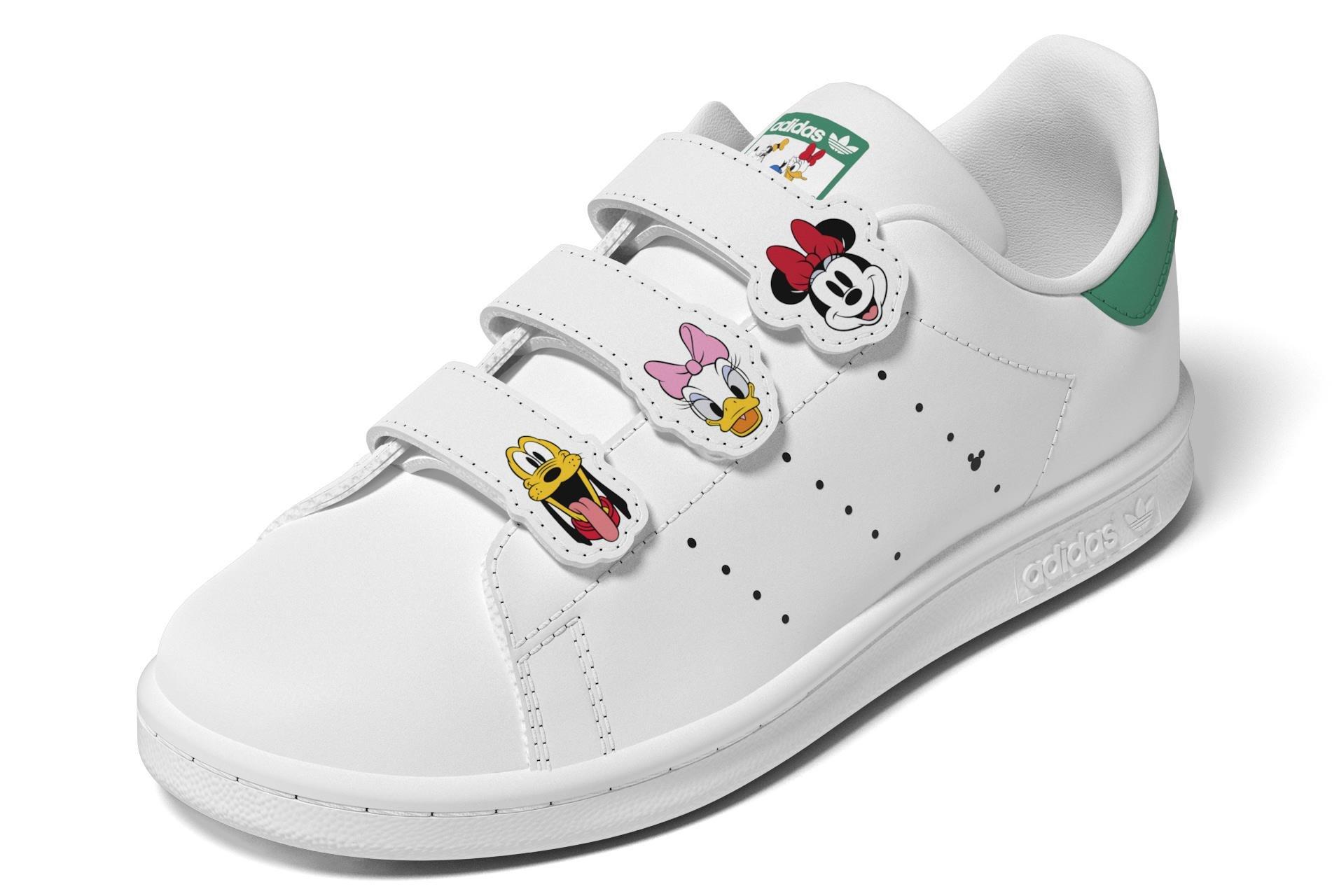 Unisex Kids adidas Disney Stan Smith Comfort Closure Shoes, White, , large image number 13