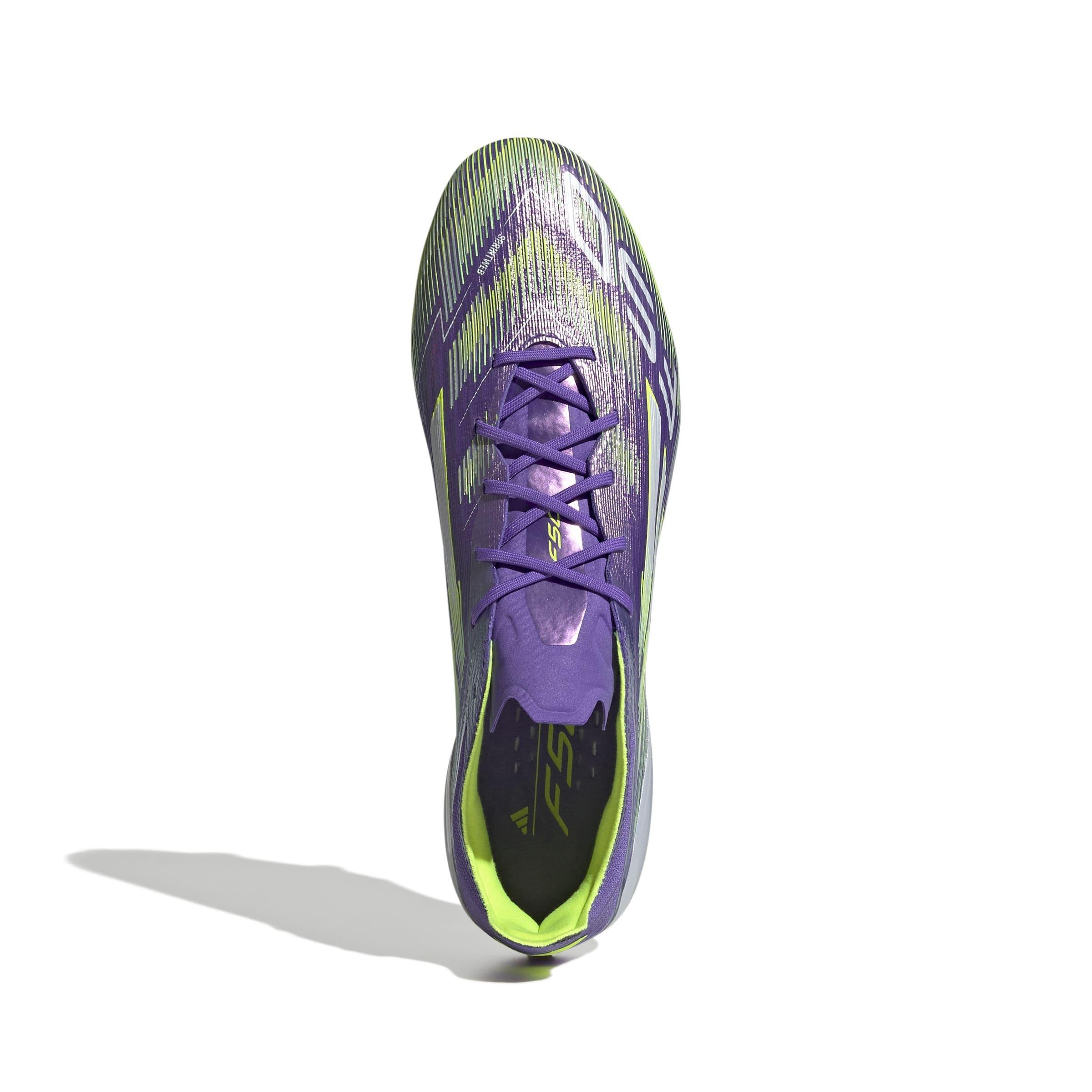 Unisex F50 Elite Firm Ground Boots, Purple, A701_ONE, medium