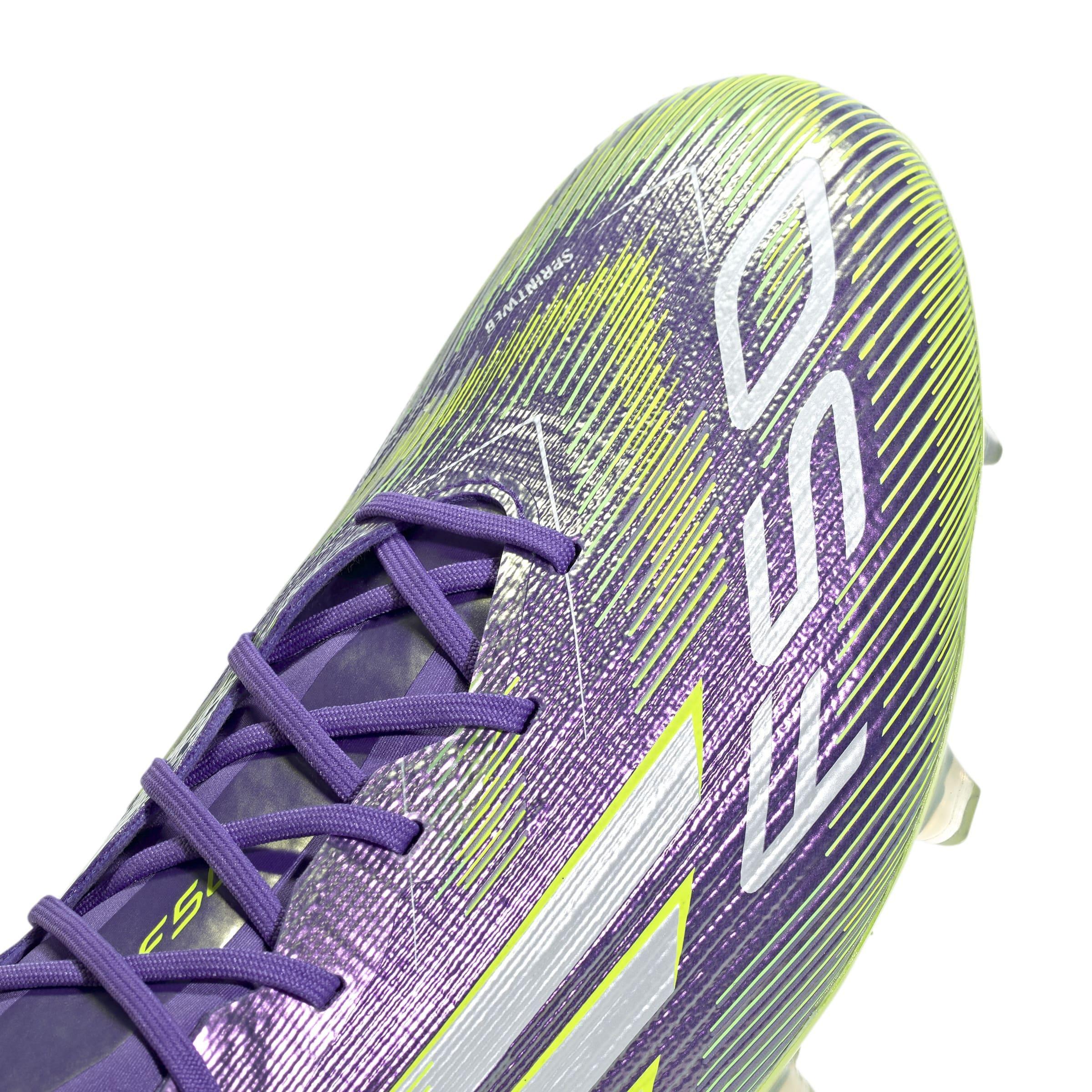 Unisex F50 Elite Firm Ground Boots, Purple, , large image number 5
