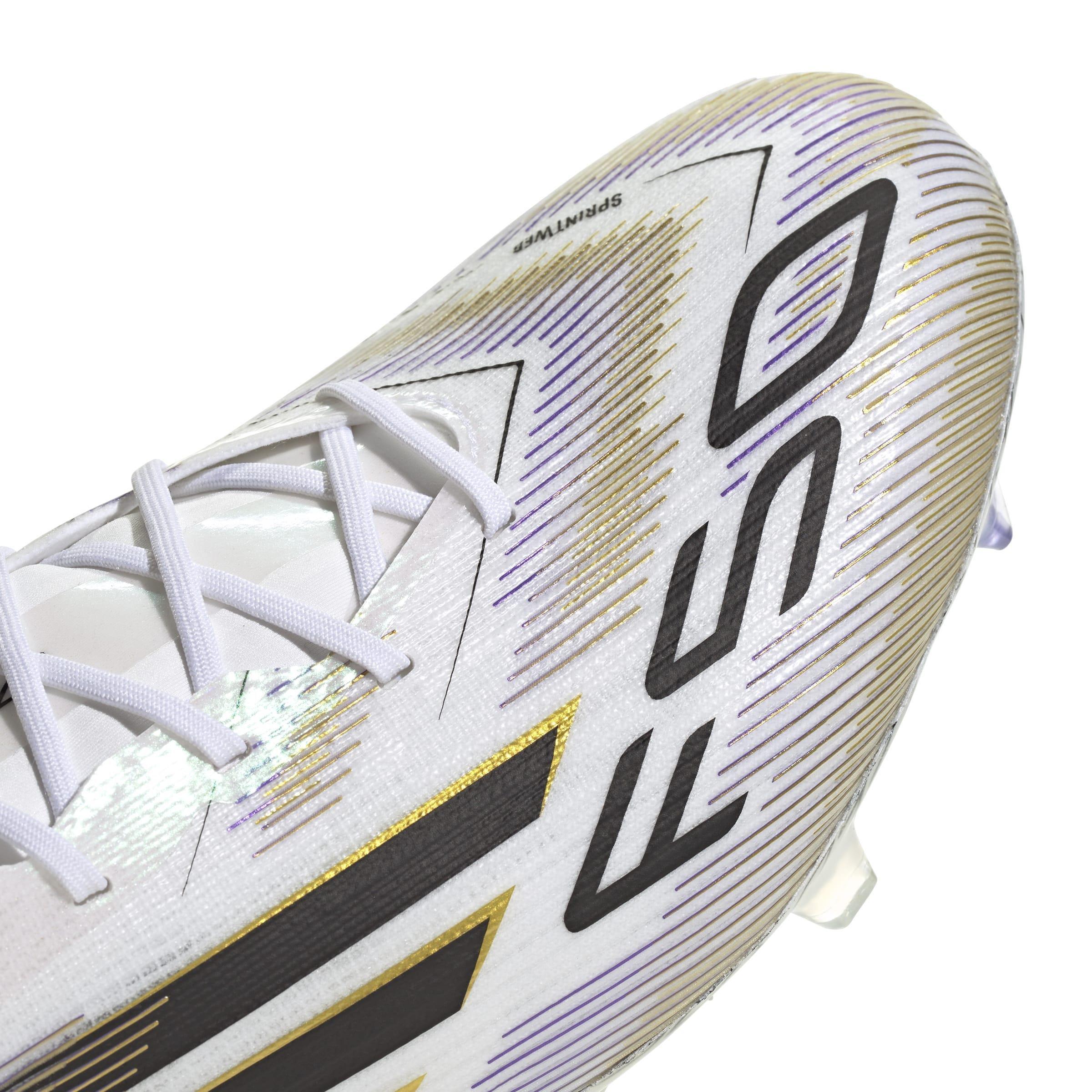 Unisex F50 Elite Firm Ground Boots, White, , large image number 4