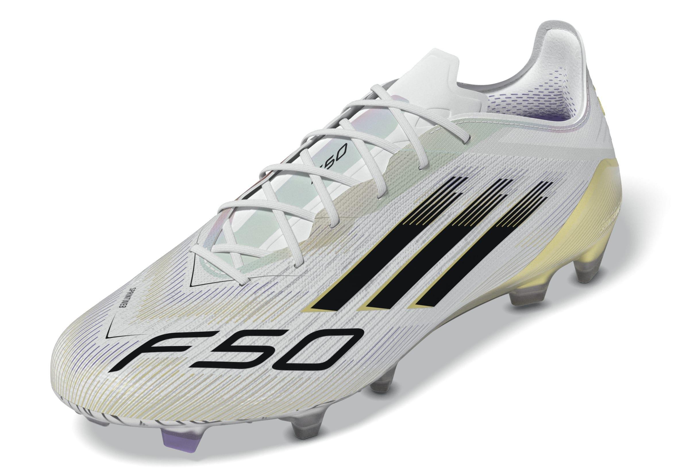 Unisex F50 Elite Firm Ground Boots, White, , large image number 6