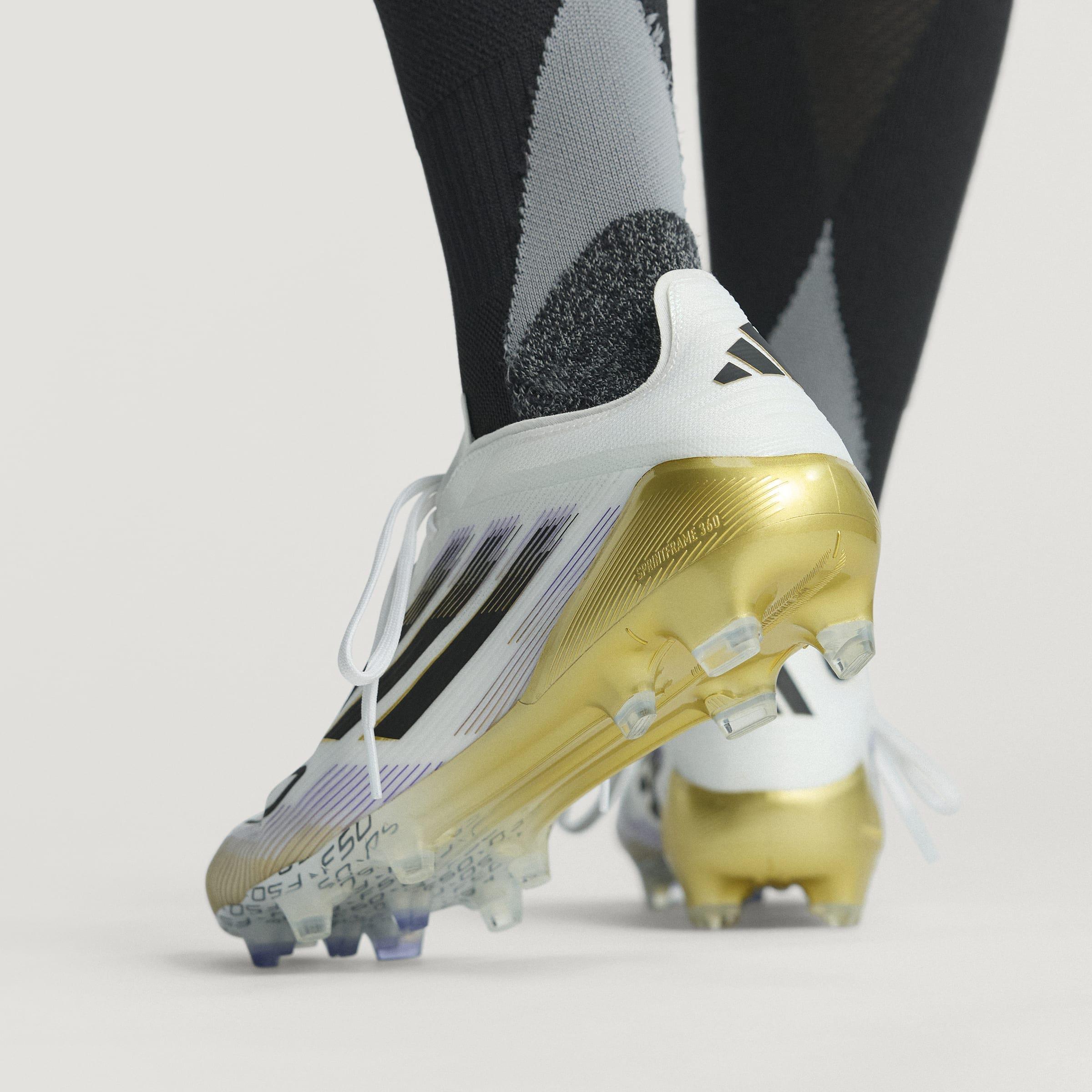 Unisex F50 Elite Firm Ground Boots, White, , large image number 14