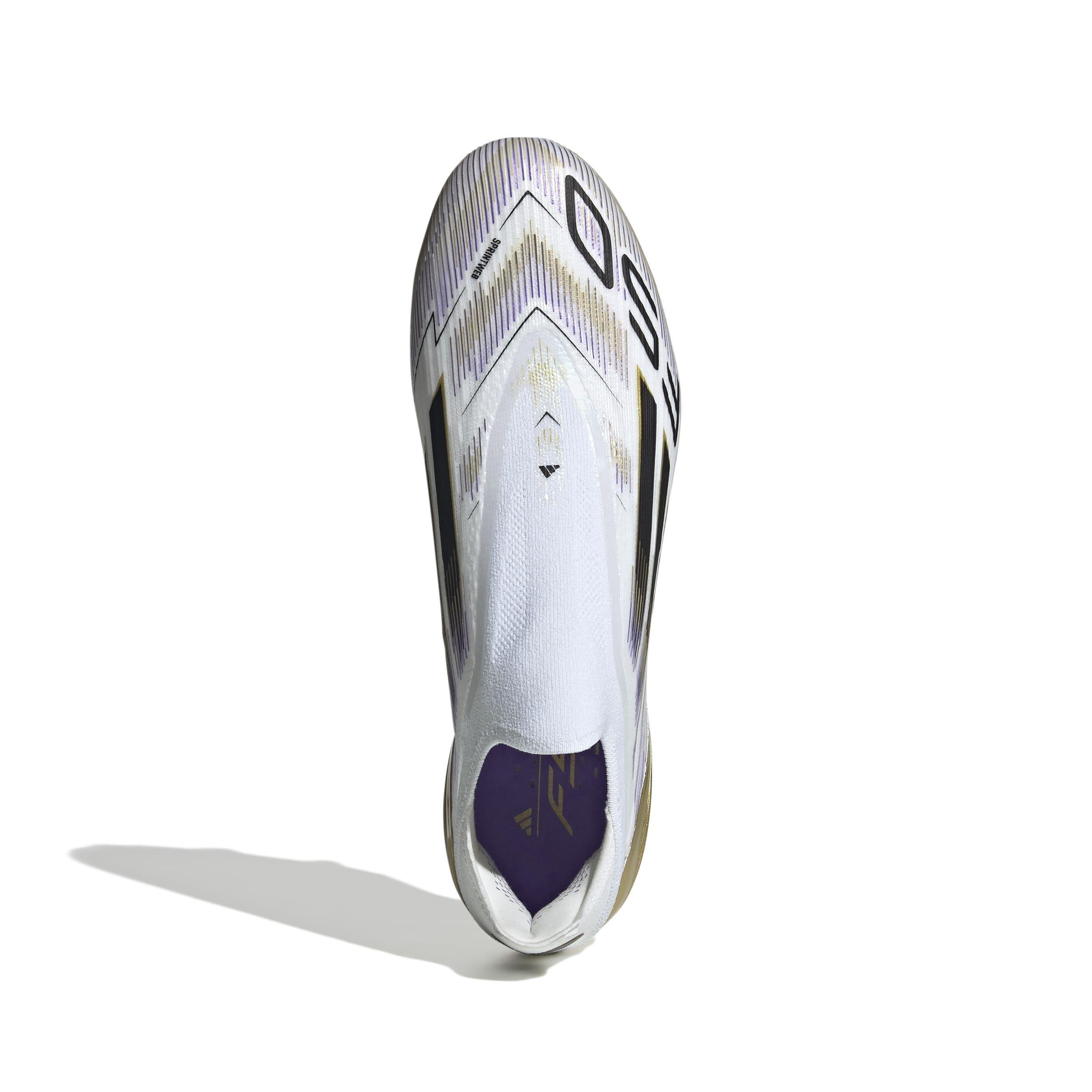 Unisex F50 Elite Laceless Firm Ground Boots, White, , large image number 1