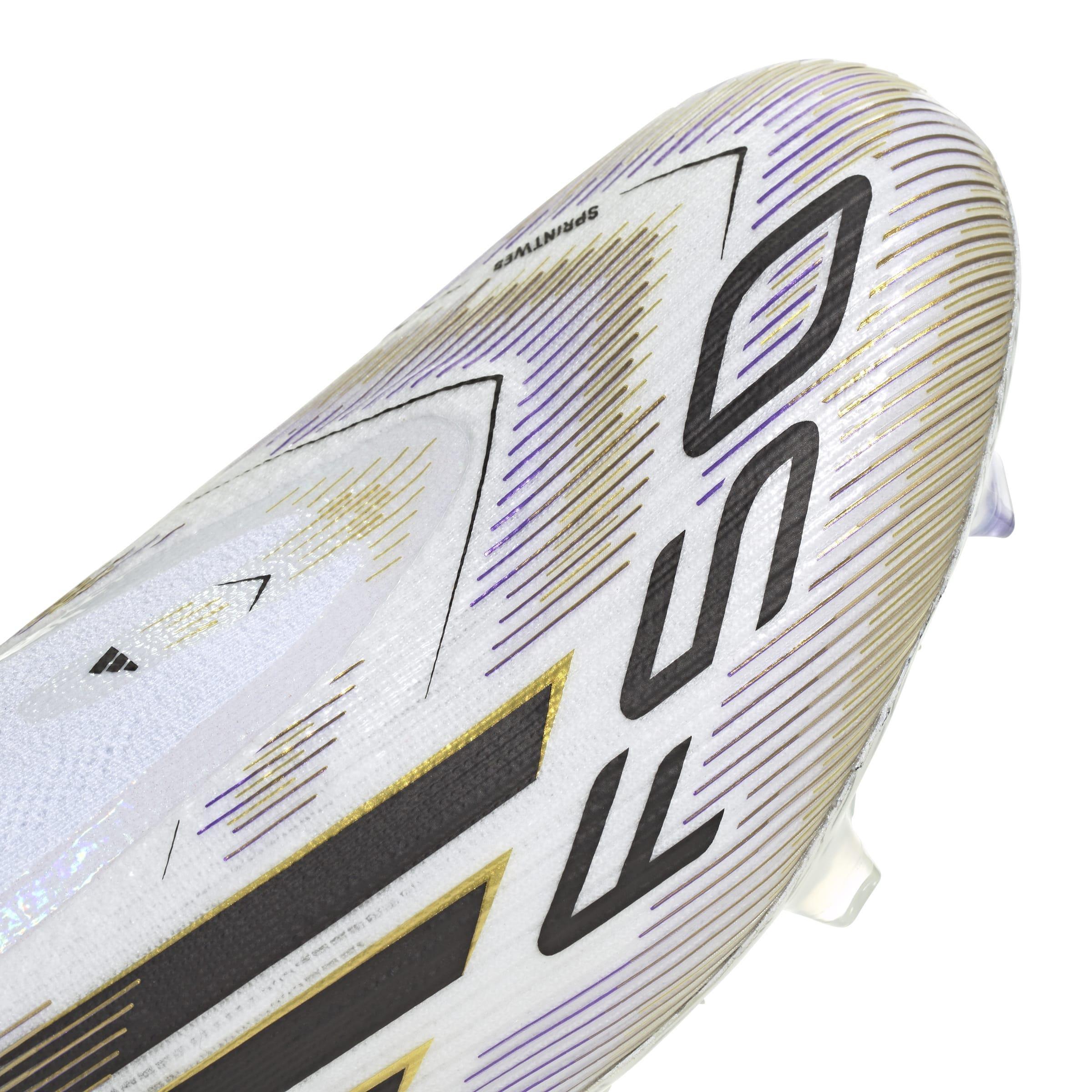 Unisex F50 Elite Laceless Firm Ground Boots, White, , large image number 4