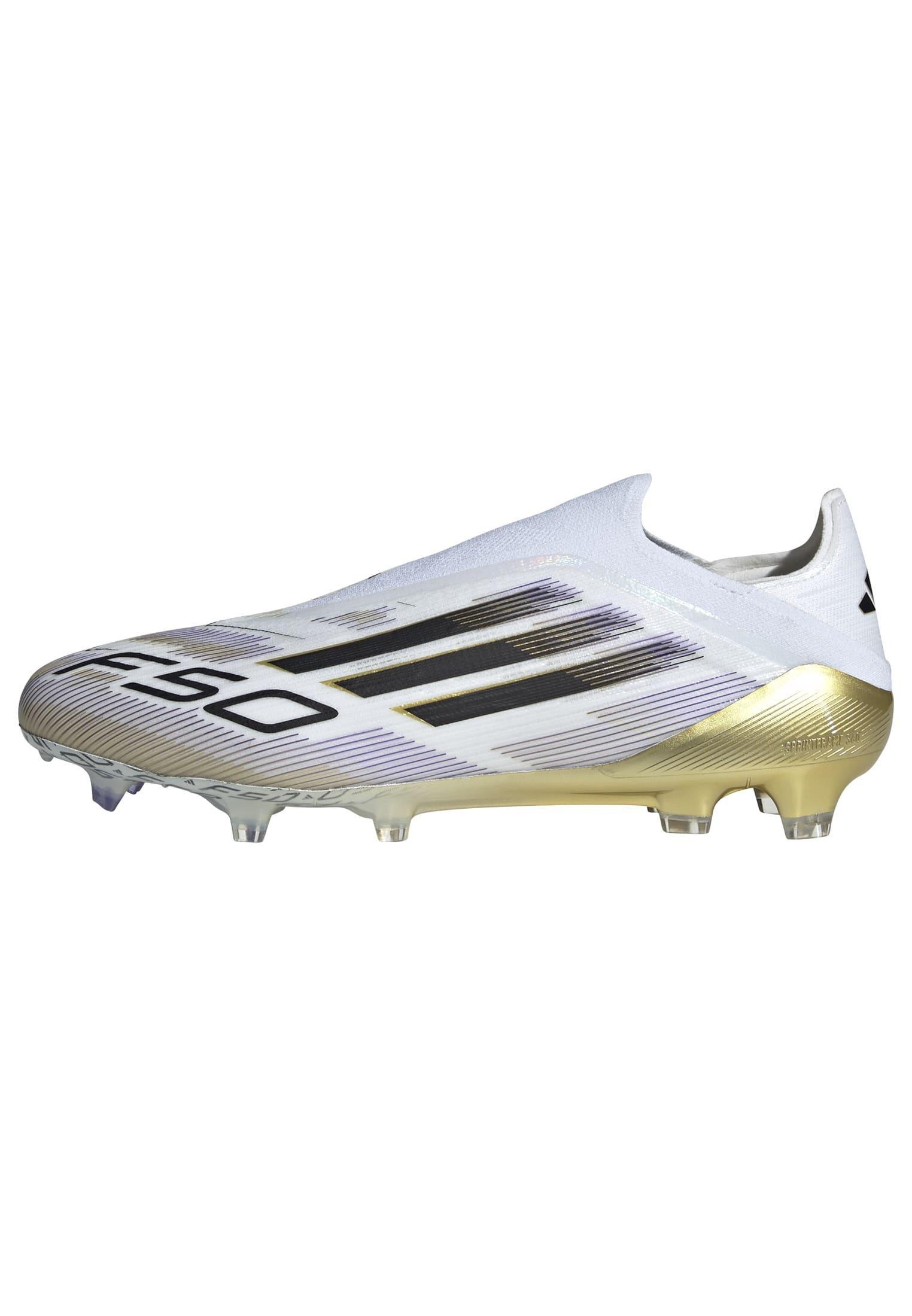 Unisex F50 Elite Laceless Firm Ground Boots, White, , large image number 11
