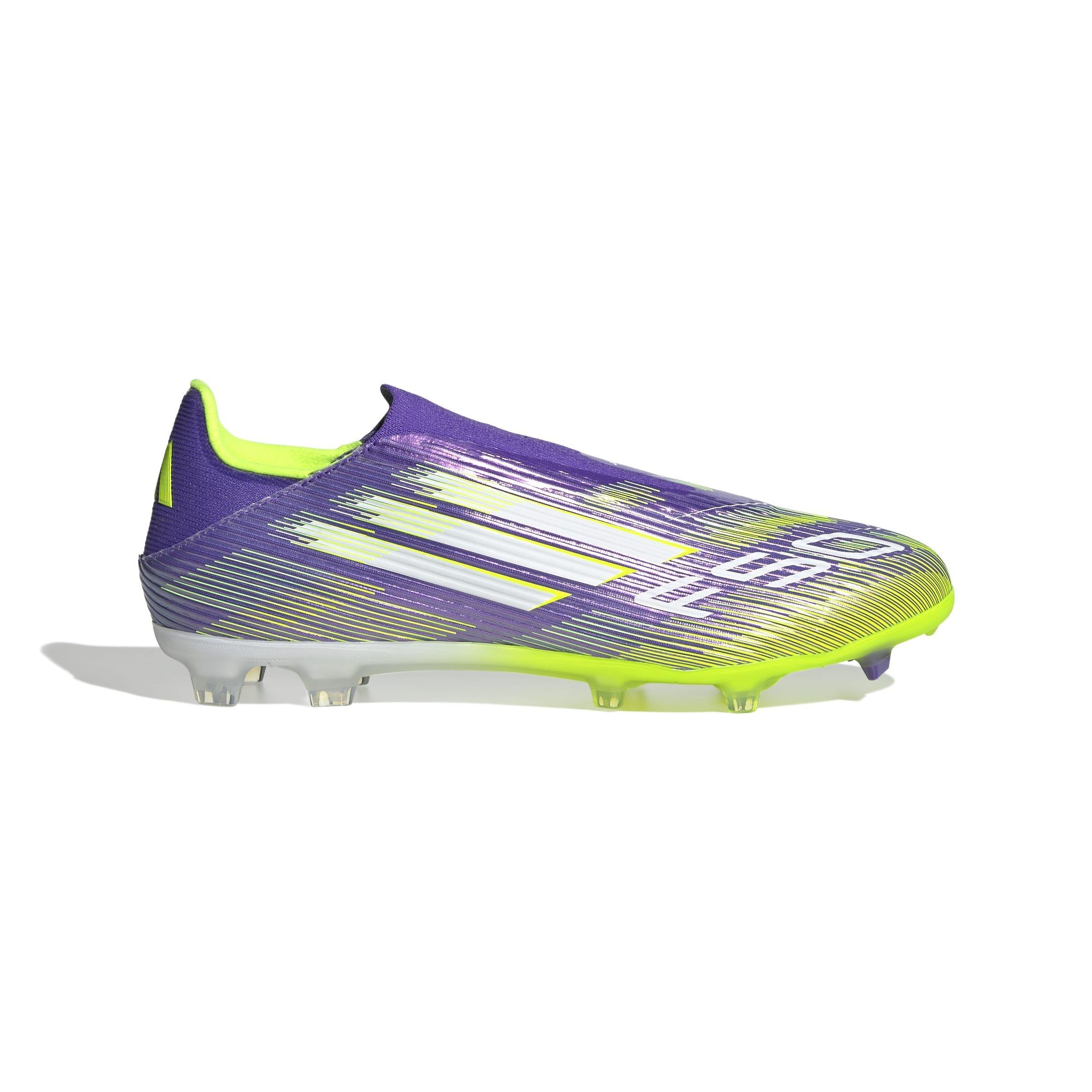 Unisex F50 League Laceless Firm/Multi-Ground Boots, Purple, , large image number 0