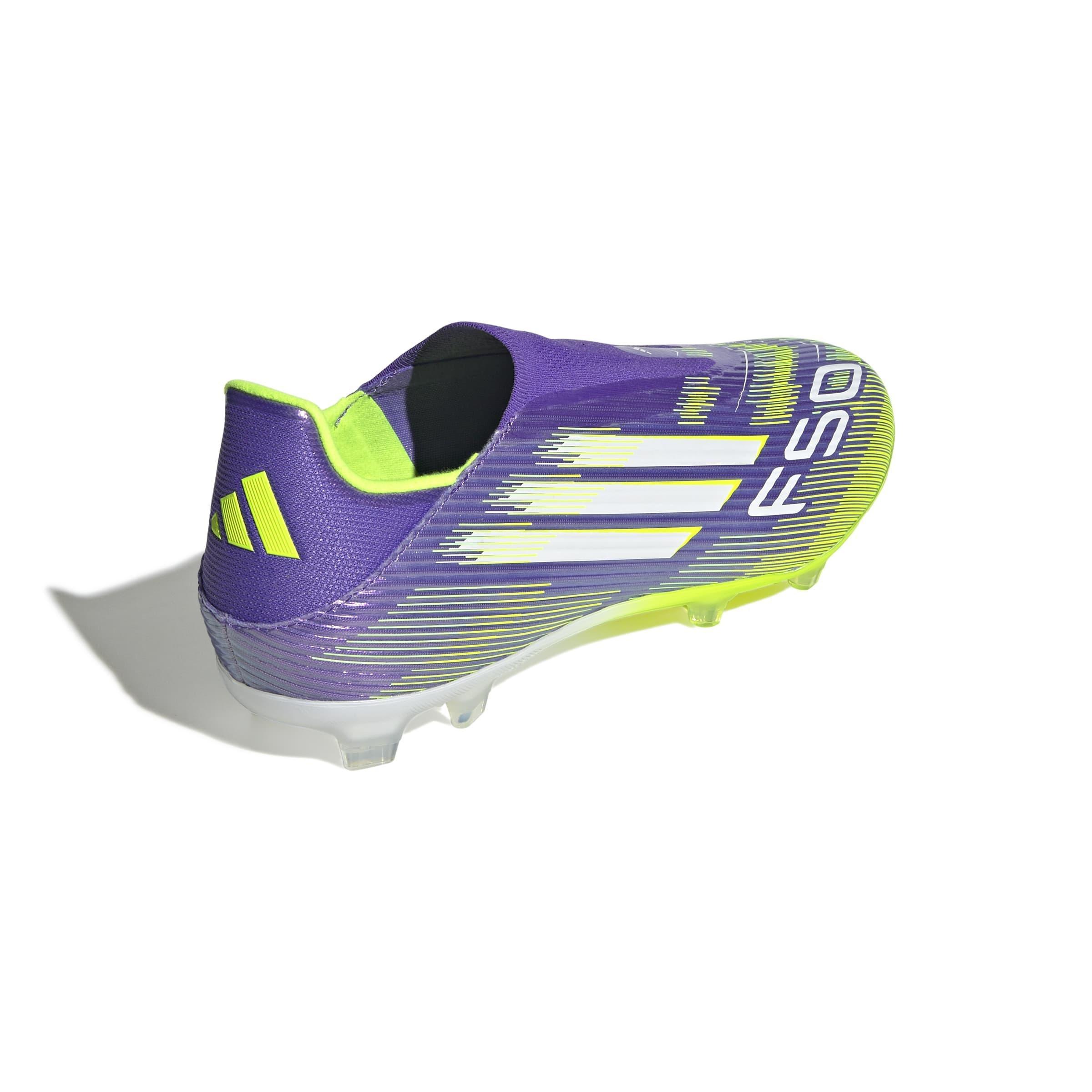 Unisex F50 League Laceless Firm/Multi-Ground Boots, Purple, , large image number 3
